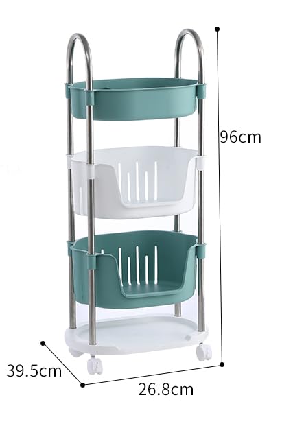 Kuber Industries utility rolling cart - mobile storage trolley