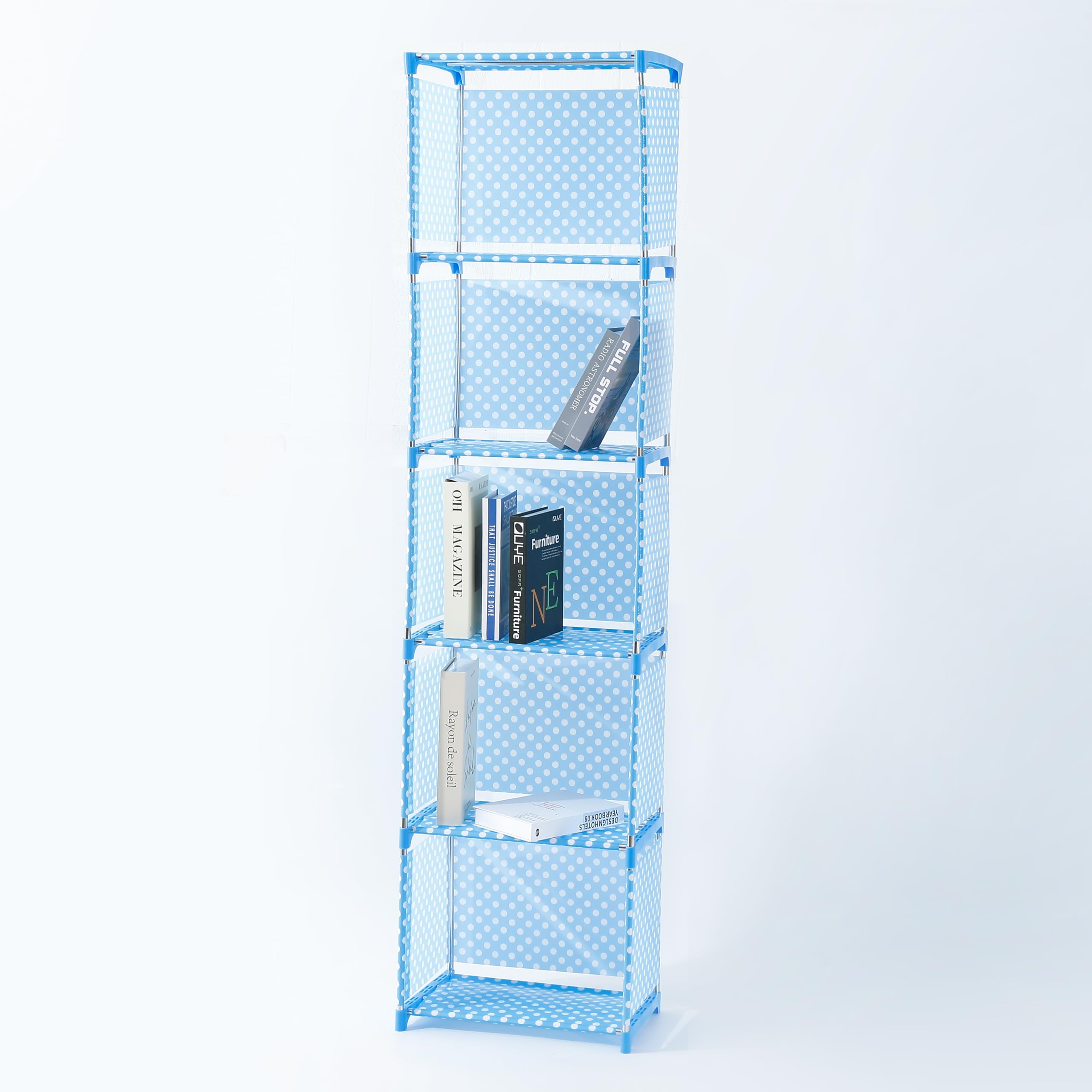 Kuber Industries book rack - durable fabric and galvanized pipe design