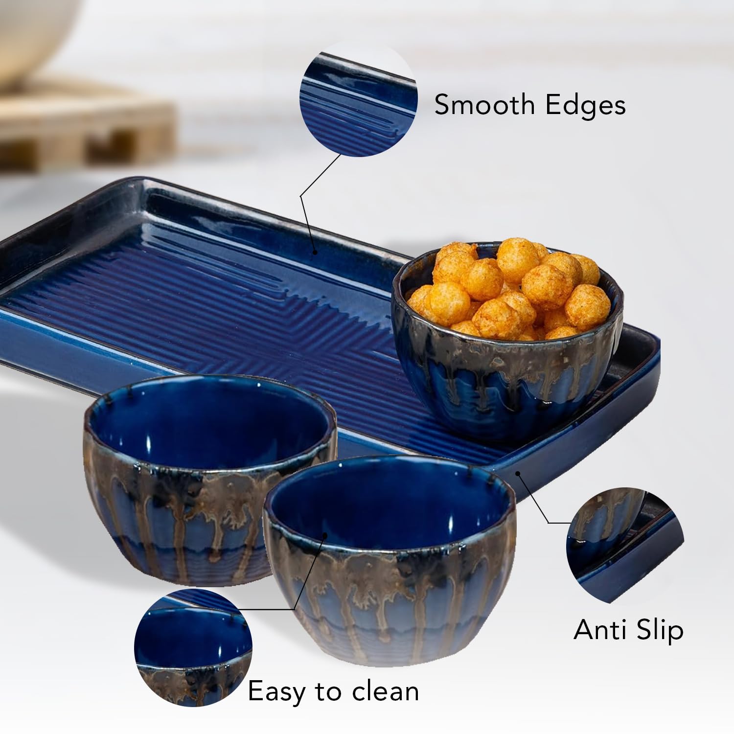 Ekhasa ceramic bowl - serving dinner delicacies