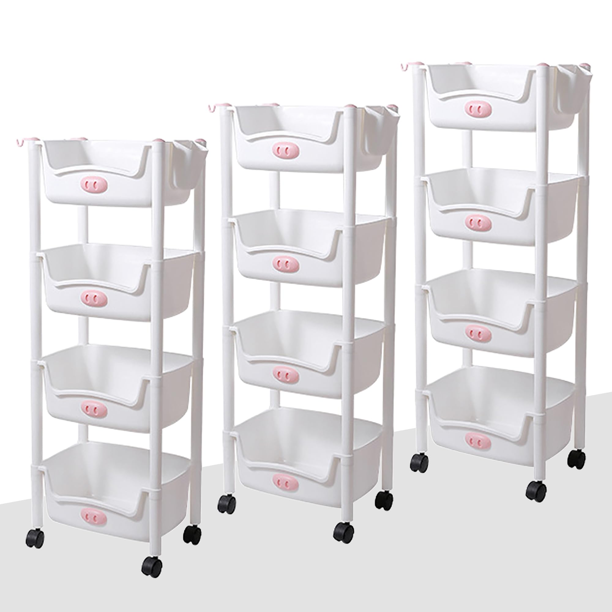 4 Laywr Rack Kuber Industries (Set of 3) Slim Storage Organizer Rack | 4-Layer Rack ...