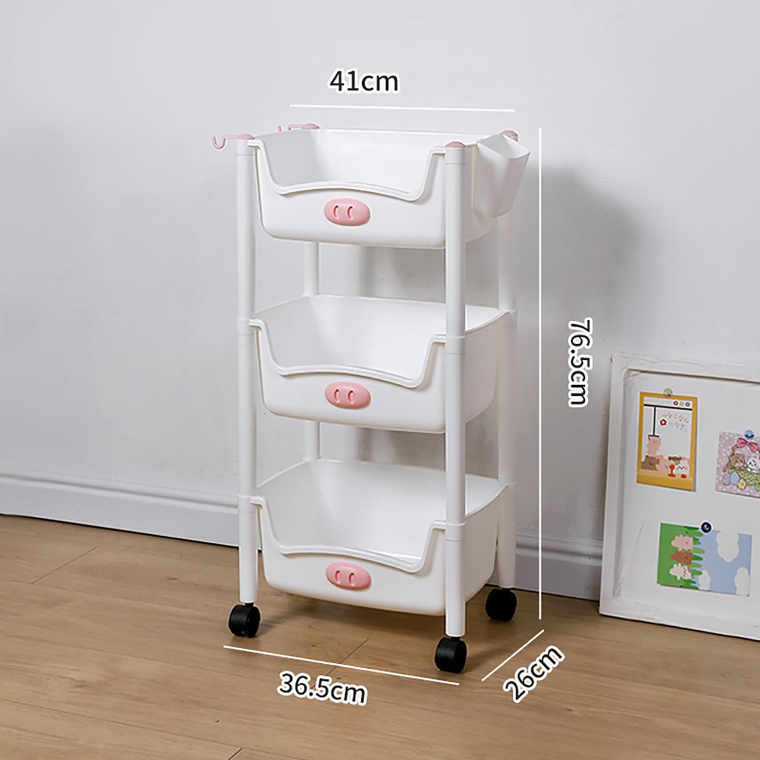 Side 3 Layer Rack Homestic 3-Layer Rack for Storage | Slim Storage Organizer Rack | Laun ...