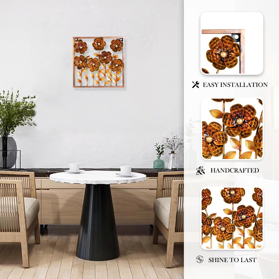 Ekhasa Handpainted Flowers - Office Decor