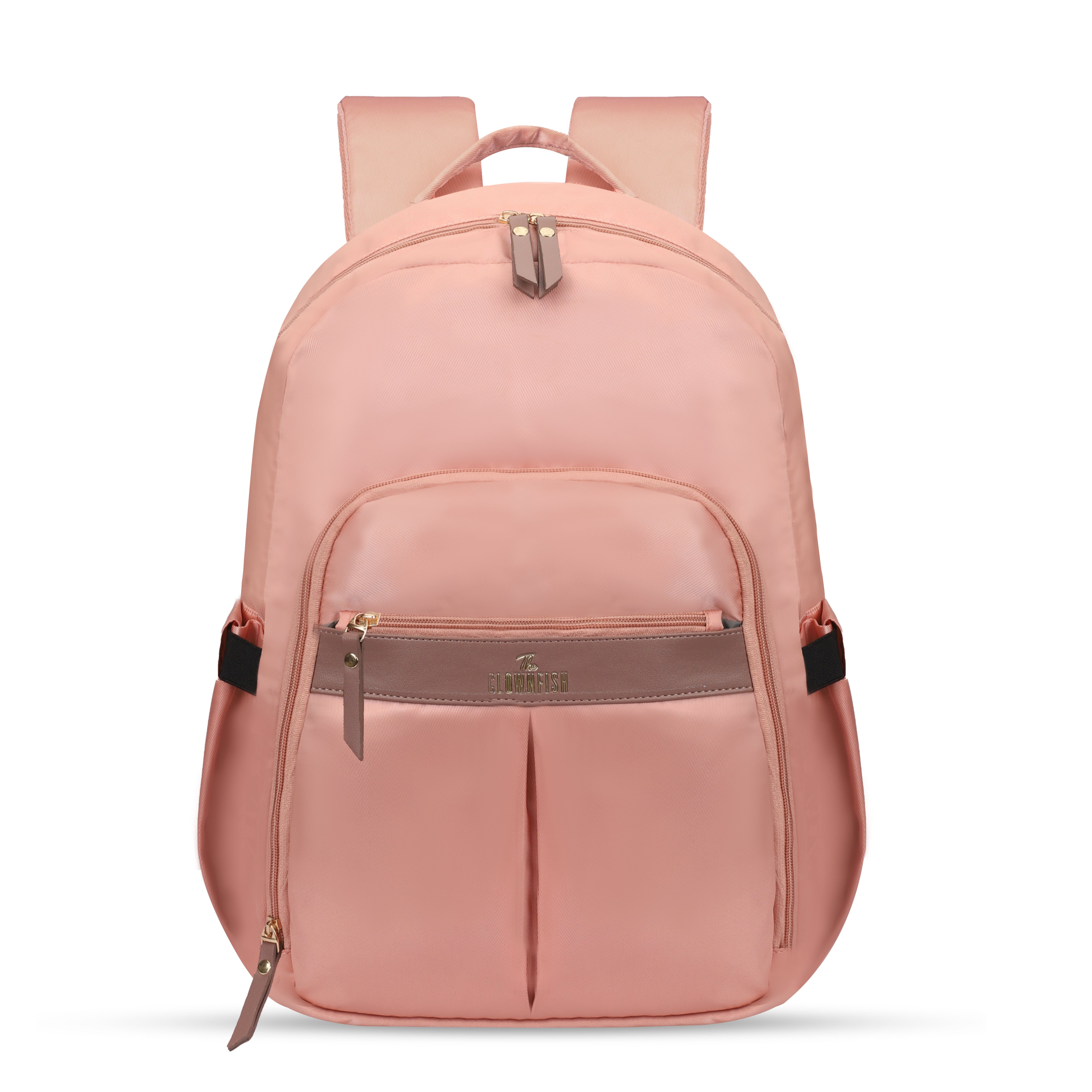 Clownfish Women's Laptop Backpack - Stylish peach color