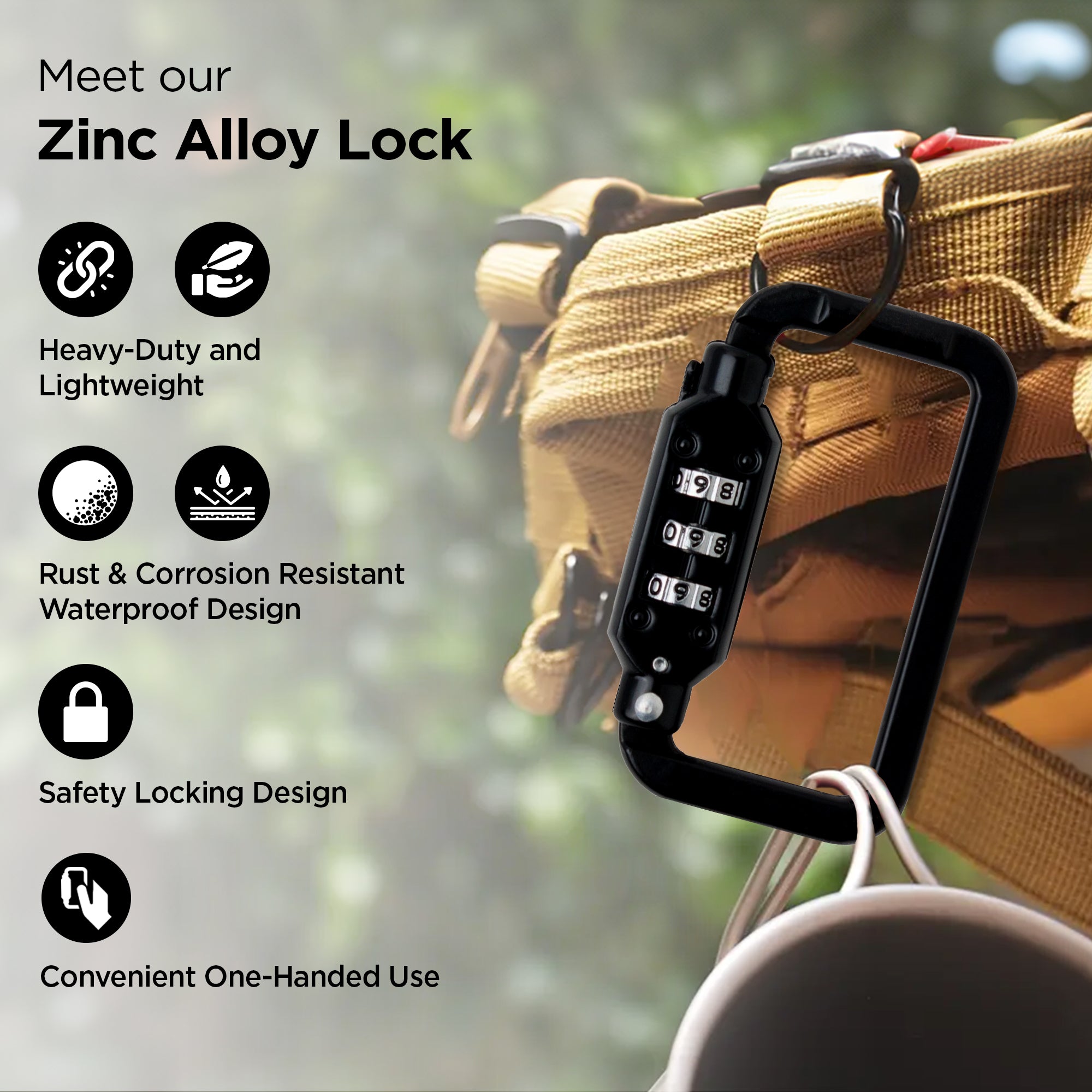UMAI heavy-duty carabiner - fishing equipment lock