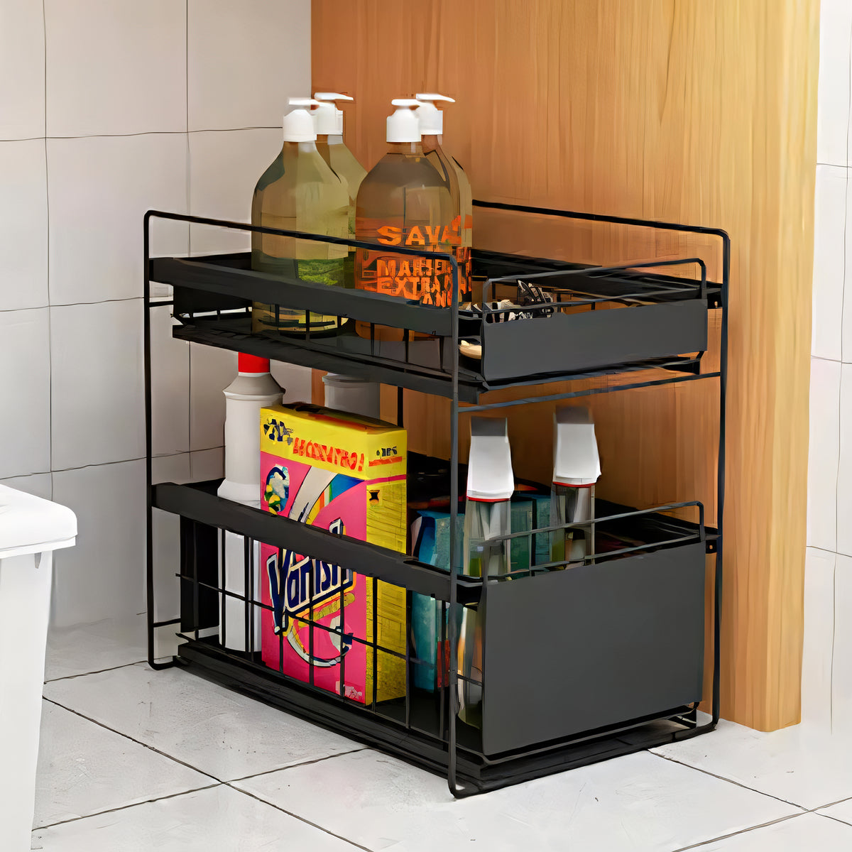 UMAI 2-tier kitchen rack - versatile home accessory