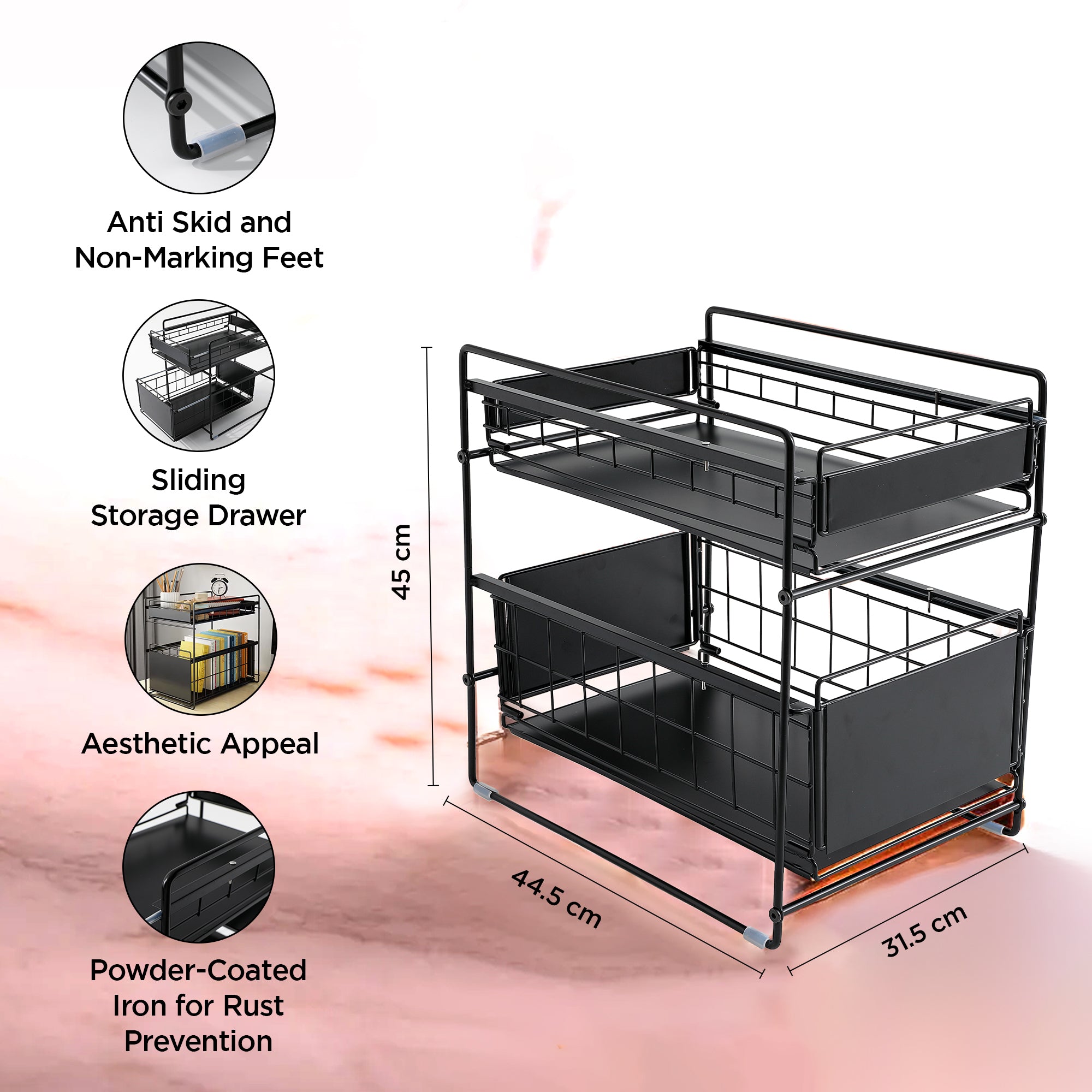 UMAI kitchen rack - stylish living room storage