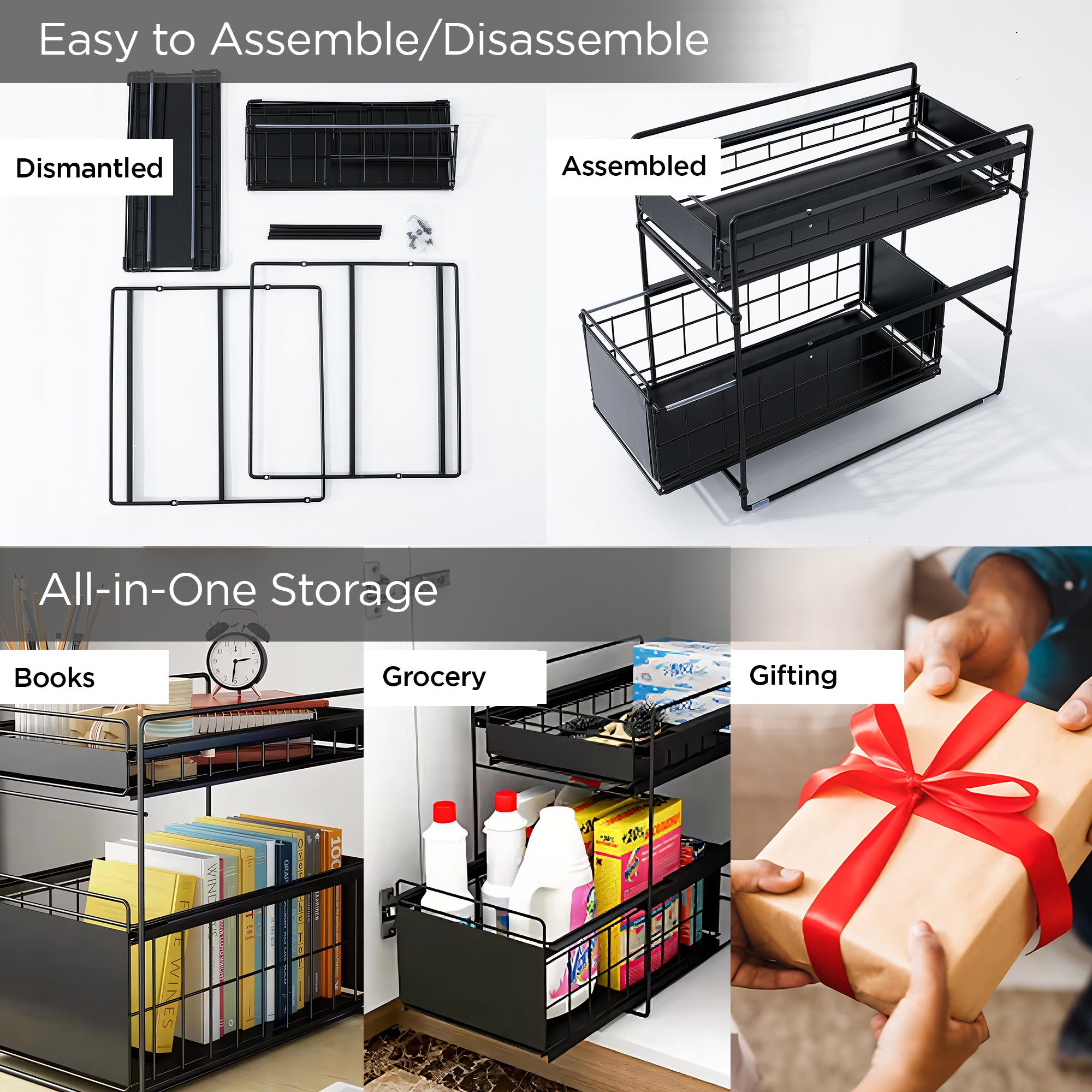 UMAI kitchen rack - heavy-duty under sink storage