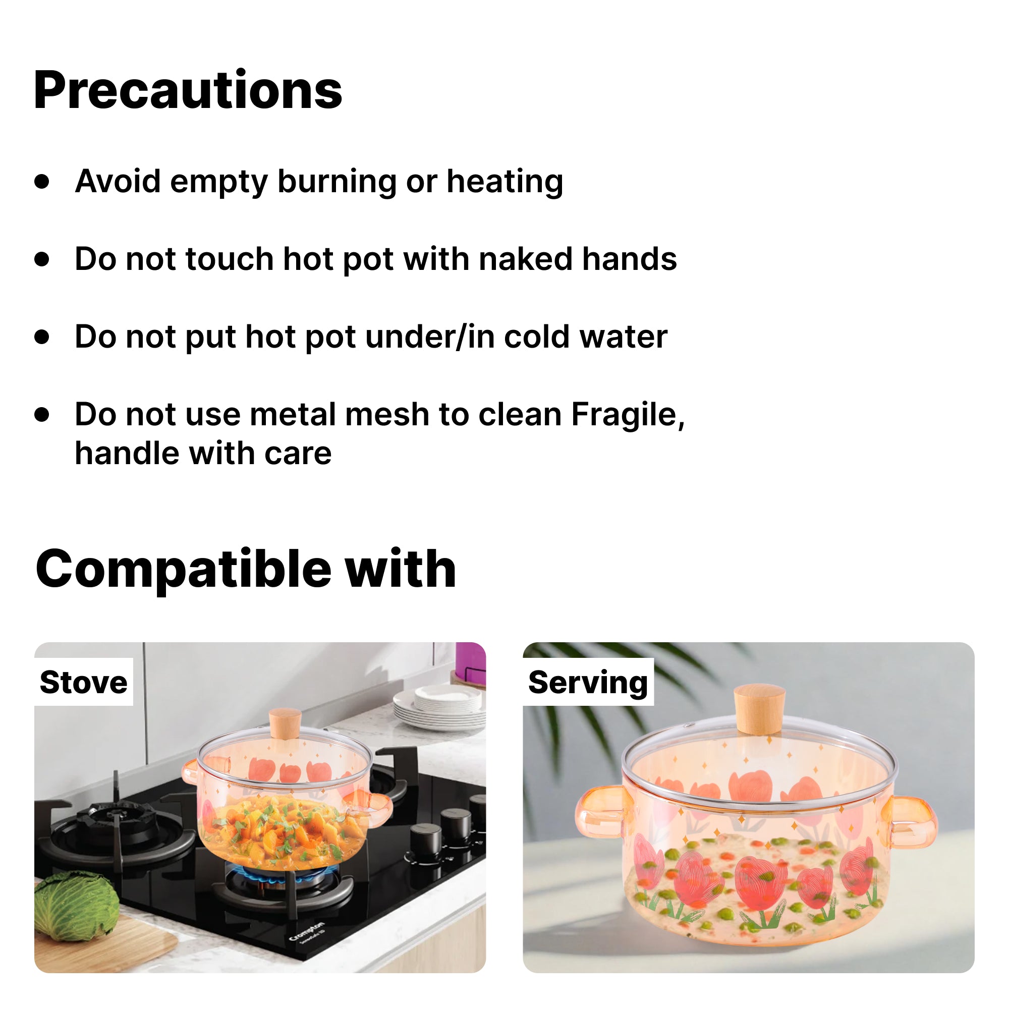 UMAI glass saucepan - serving delicious curries