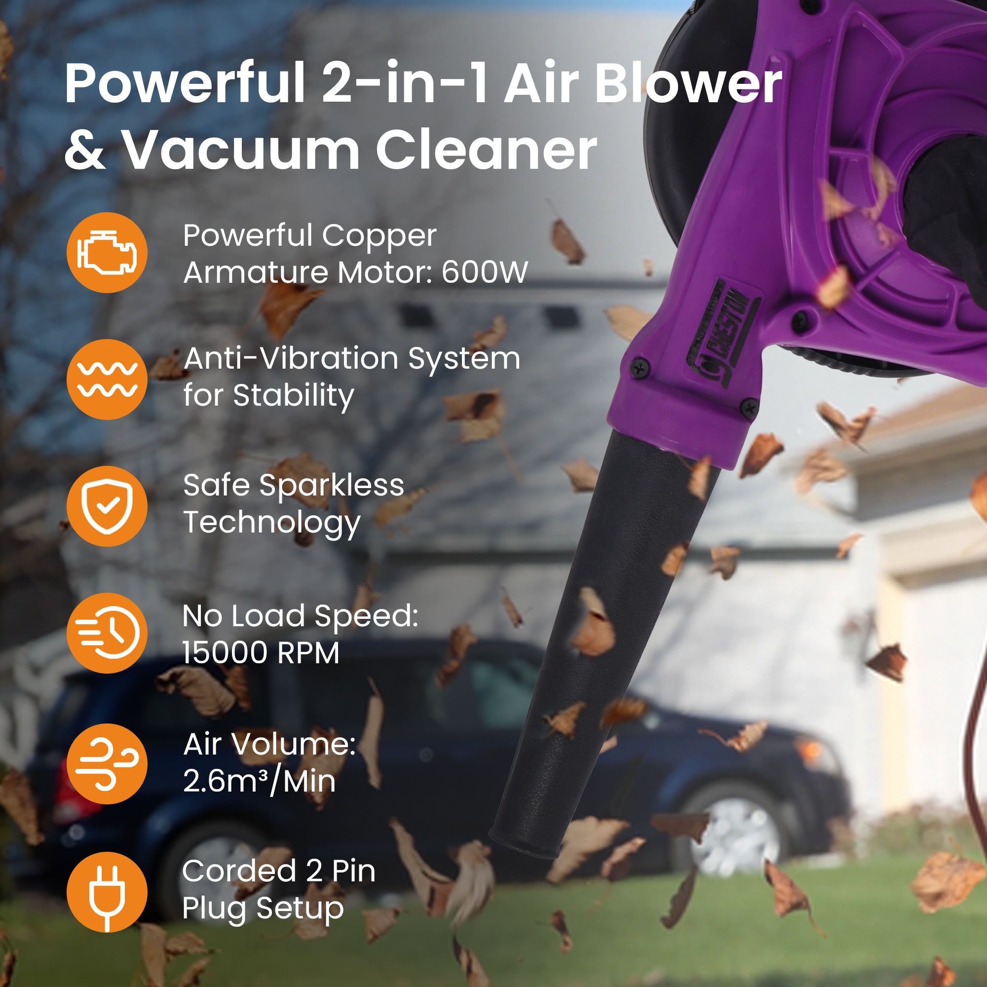 Cheston leaf blower - lightweight outdoor tool
