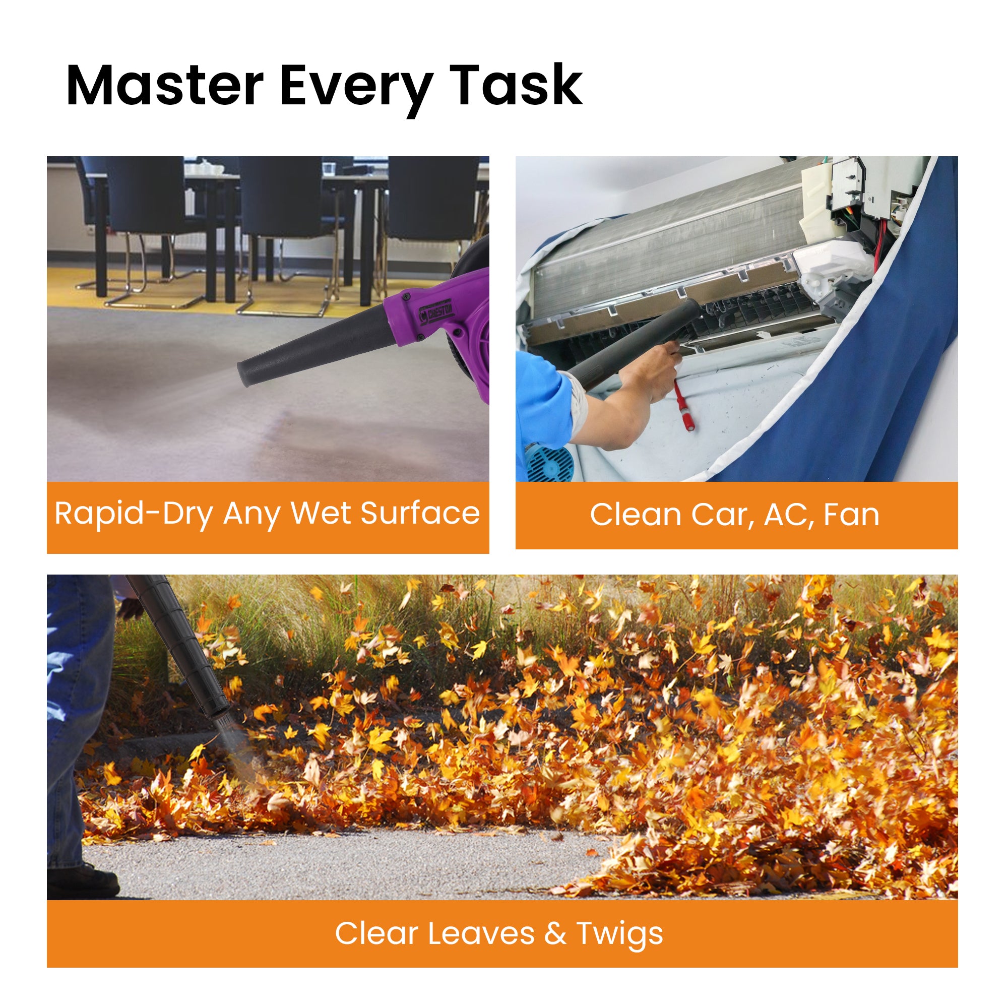 Cheston leaf blower - dusting home appliances