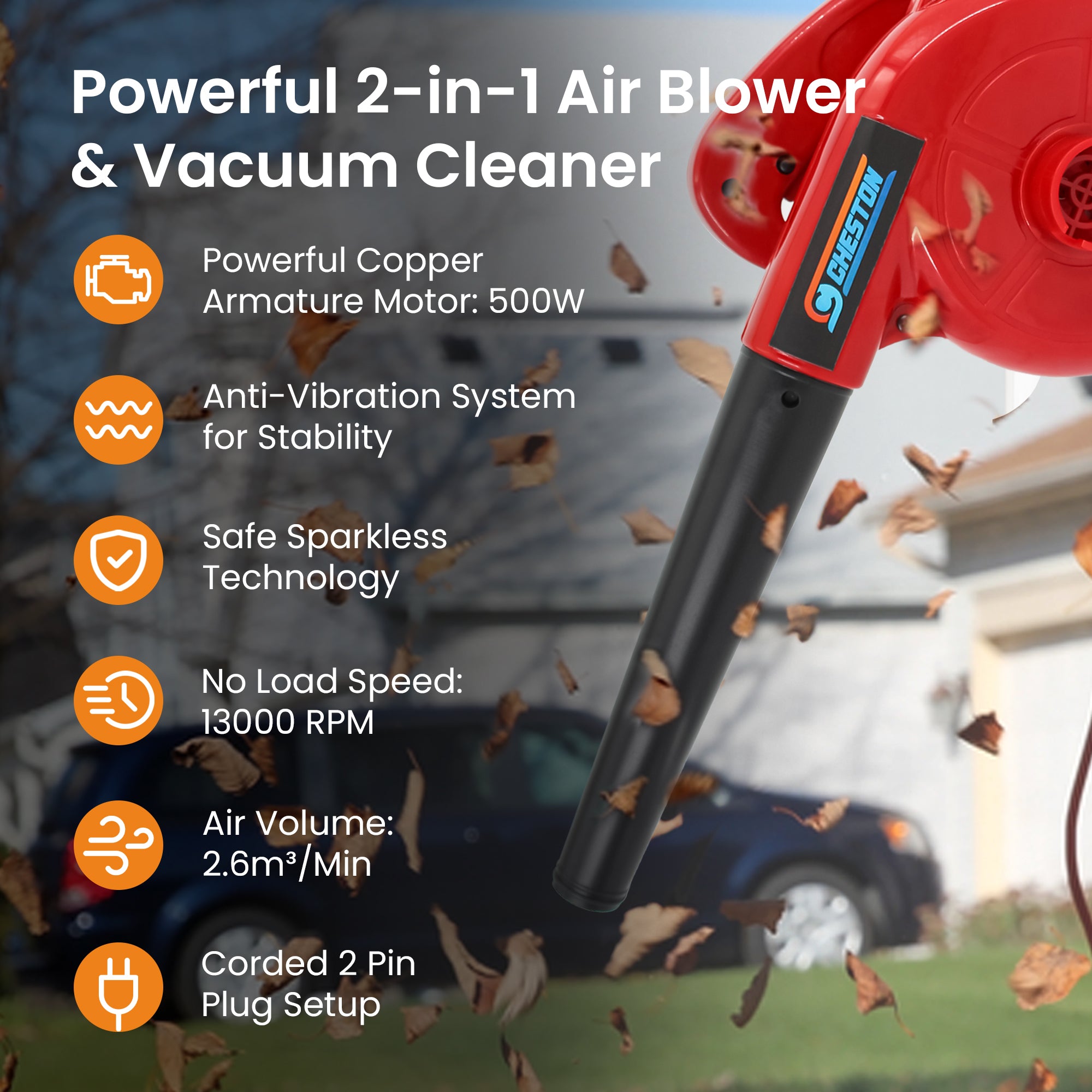 Cheston Leaf Blower - Compact design