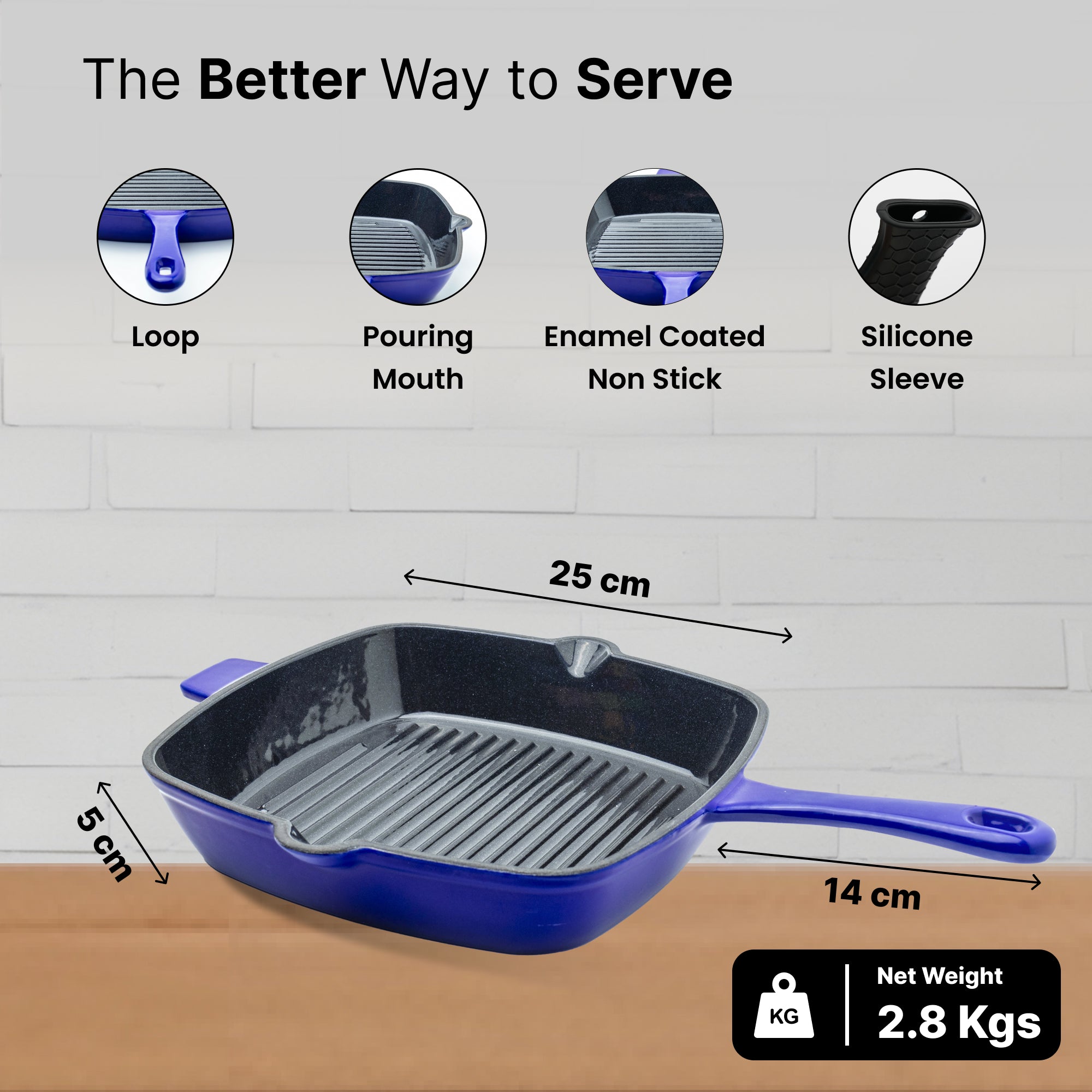 The Better Home grill pan - Stylish kitchen accessory