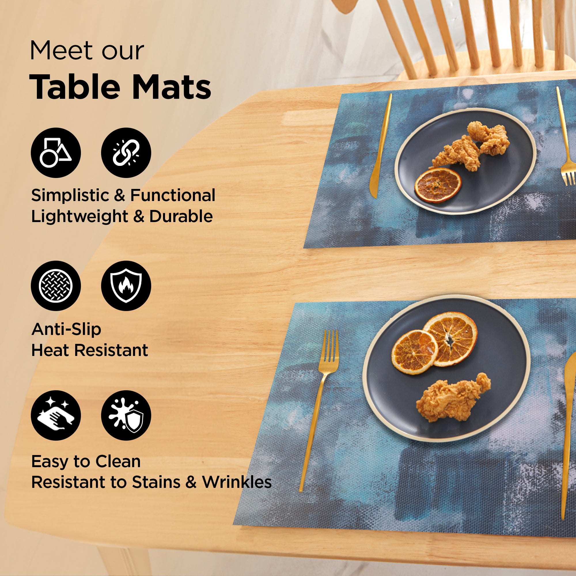 UMAI PVC Table Mat - dining moments with family