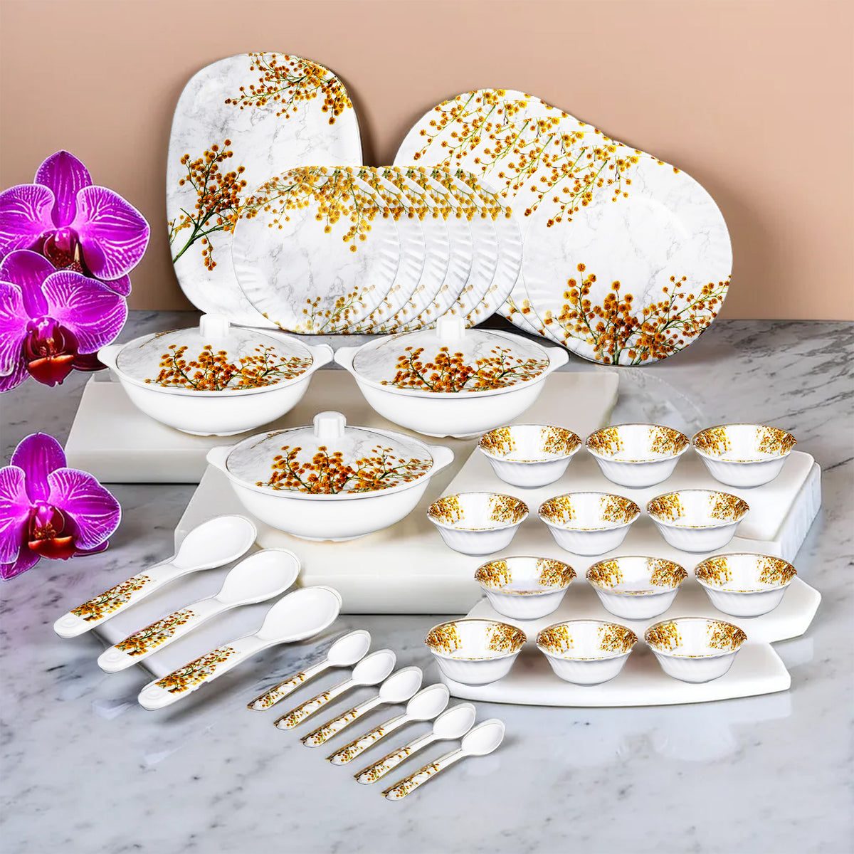 Thermador dinner set - Beautiful floral design for every table