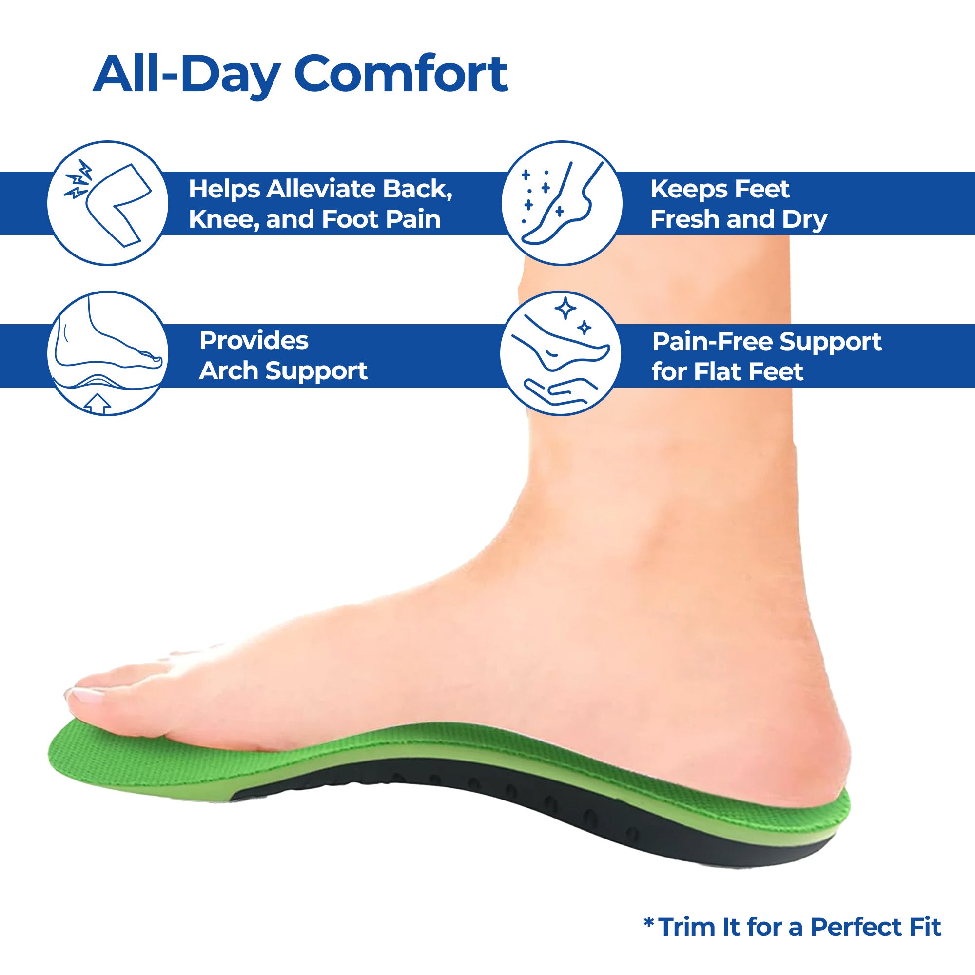 Dr Foot arch support insoles - Supports foot health for gym use