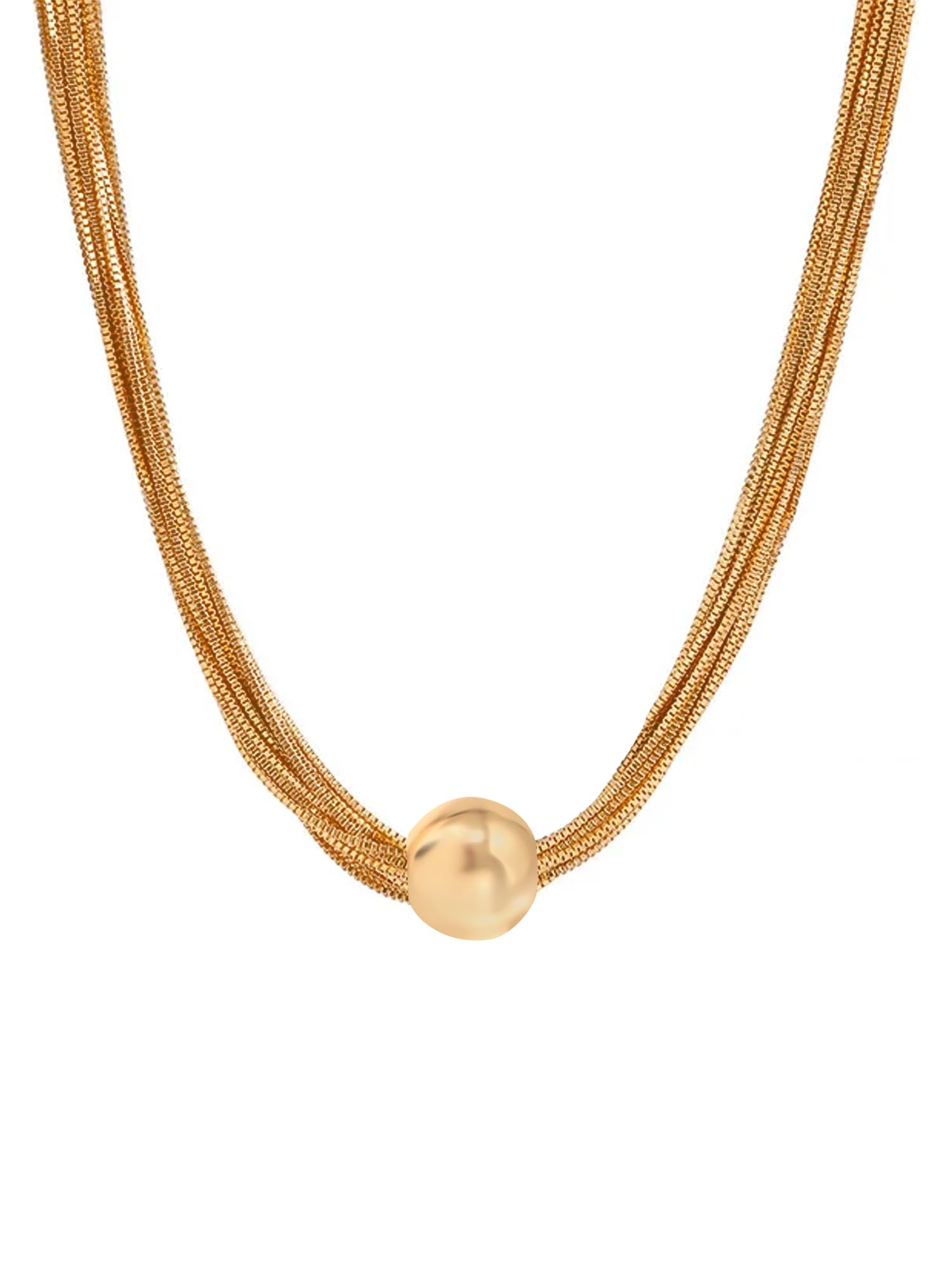 Yellow Chimes Choker Necklace - Fashion statement for girls