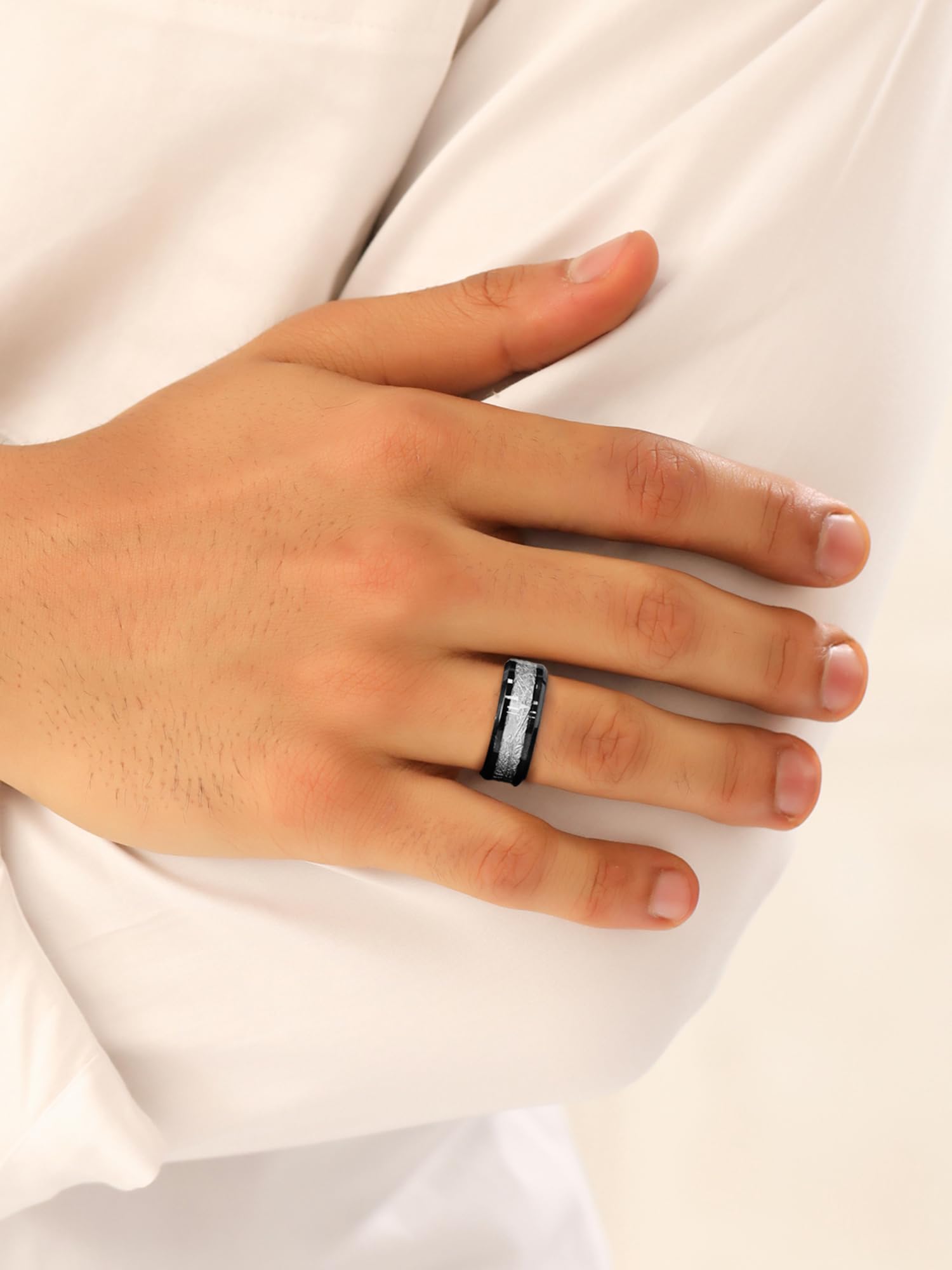 Yellow Chimes black ring - versatile accessory for special occasions