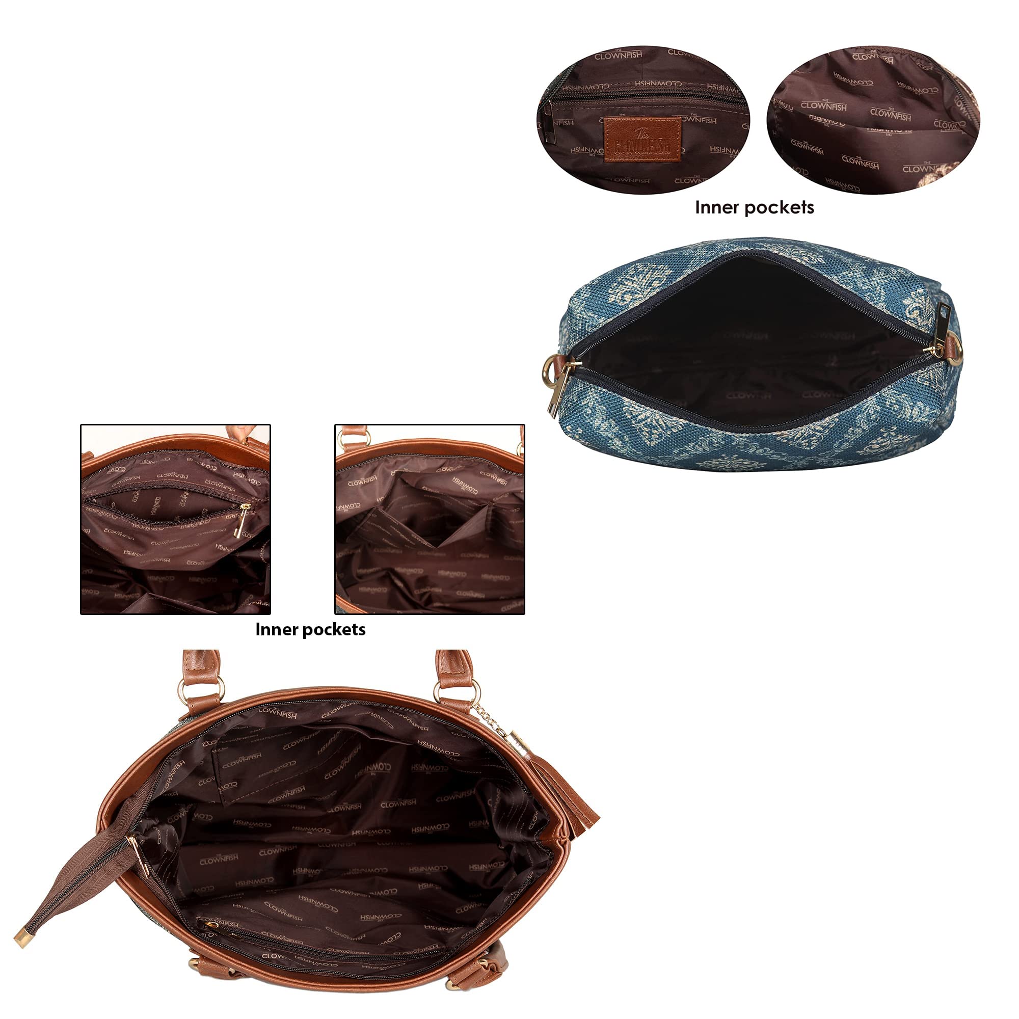 Clownfish blue handbag - daily travel use