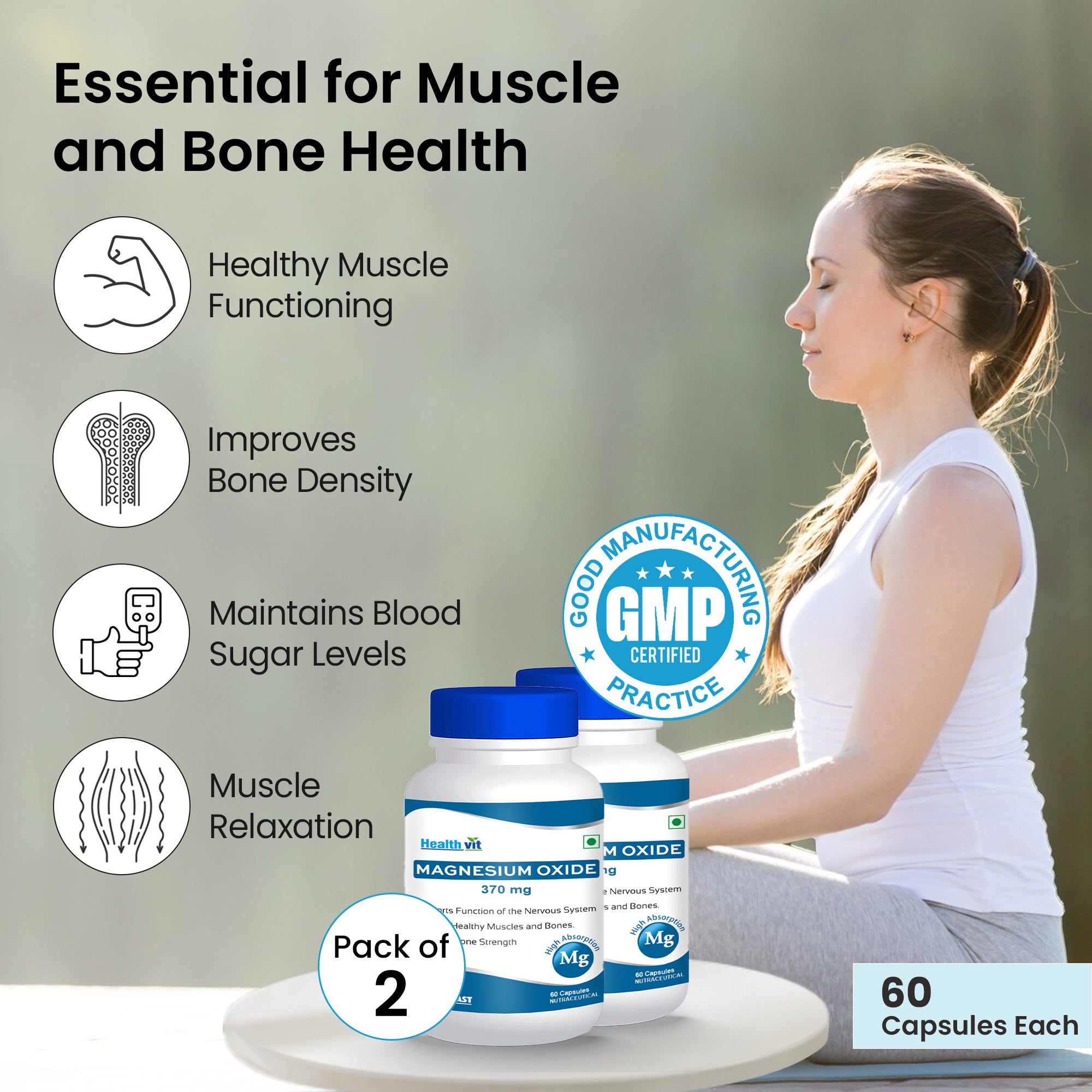 Healthvit magnesium oxide - Perfect for maintaining blood sugar