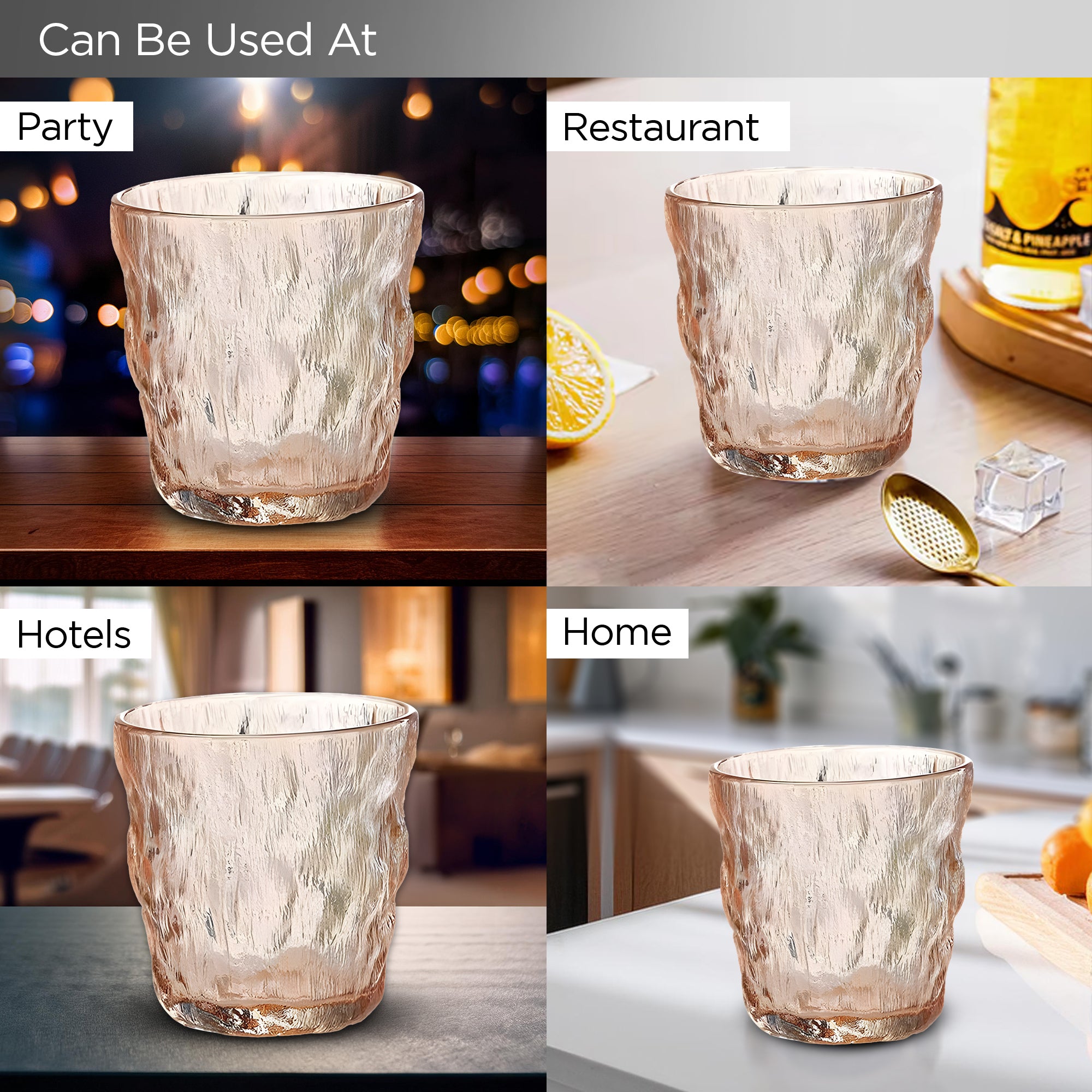 UMAI lead-free drinking glasses - ideal for parties