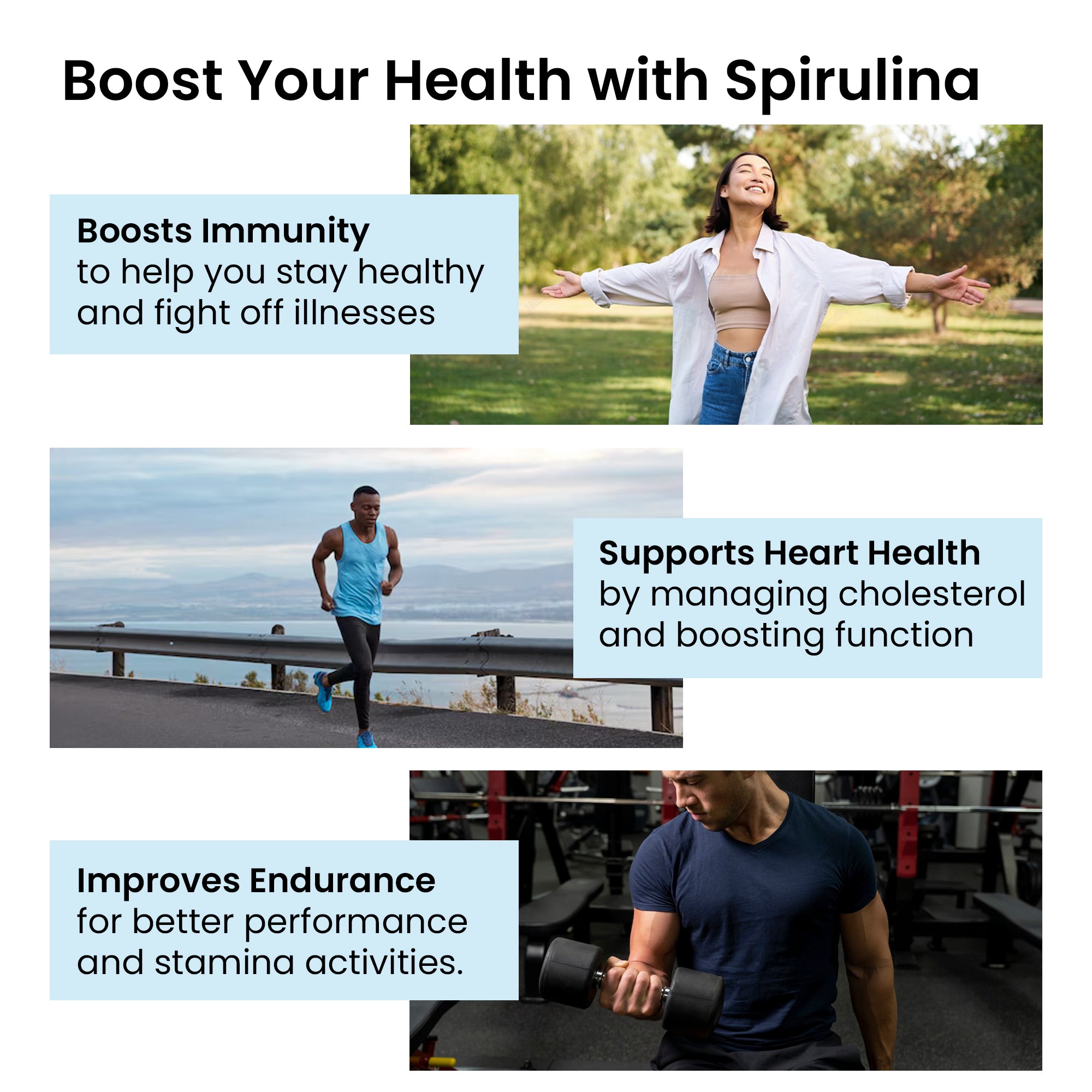 Healthvit spirulina - Natural hair health supplement