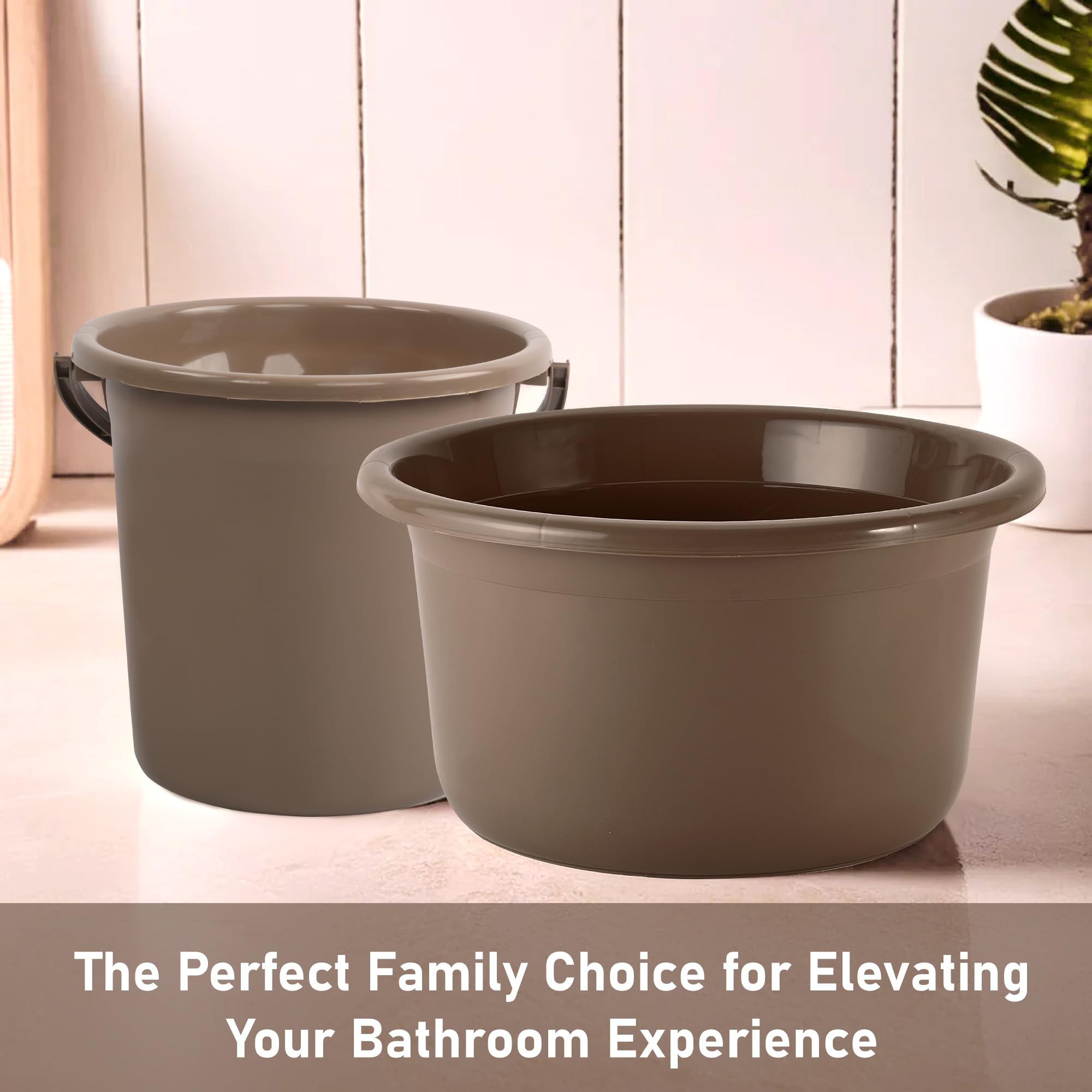 Kuber Industries bath tub - ergonomic handle for ease of use