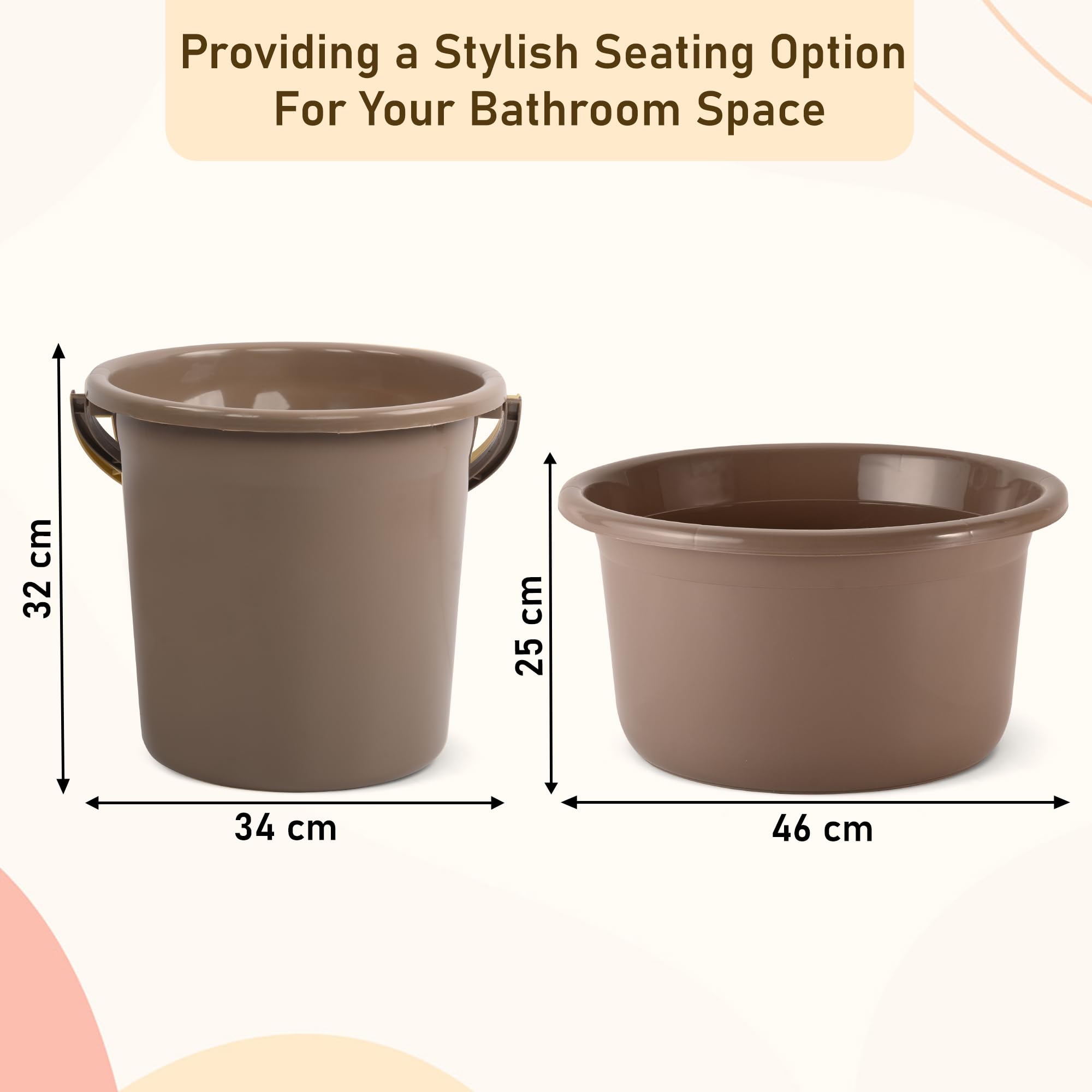 Kuber Industries bath tub - space-saving design
