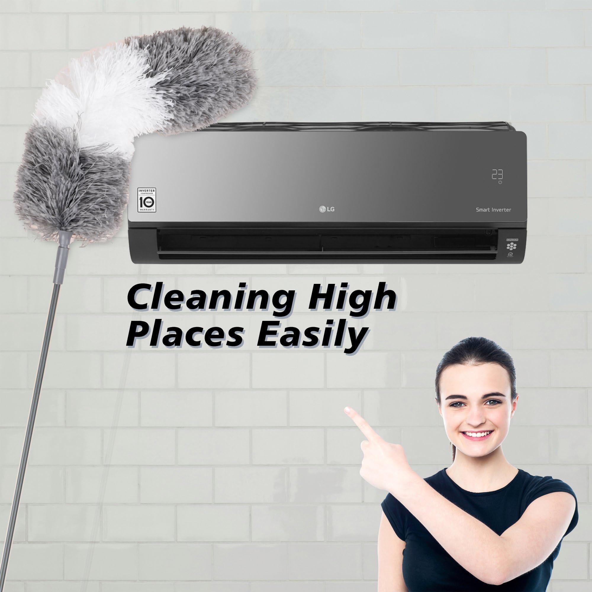 Kuber Industries microfiber duster - easy household cleaning