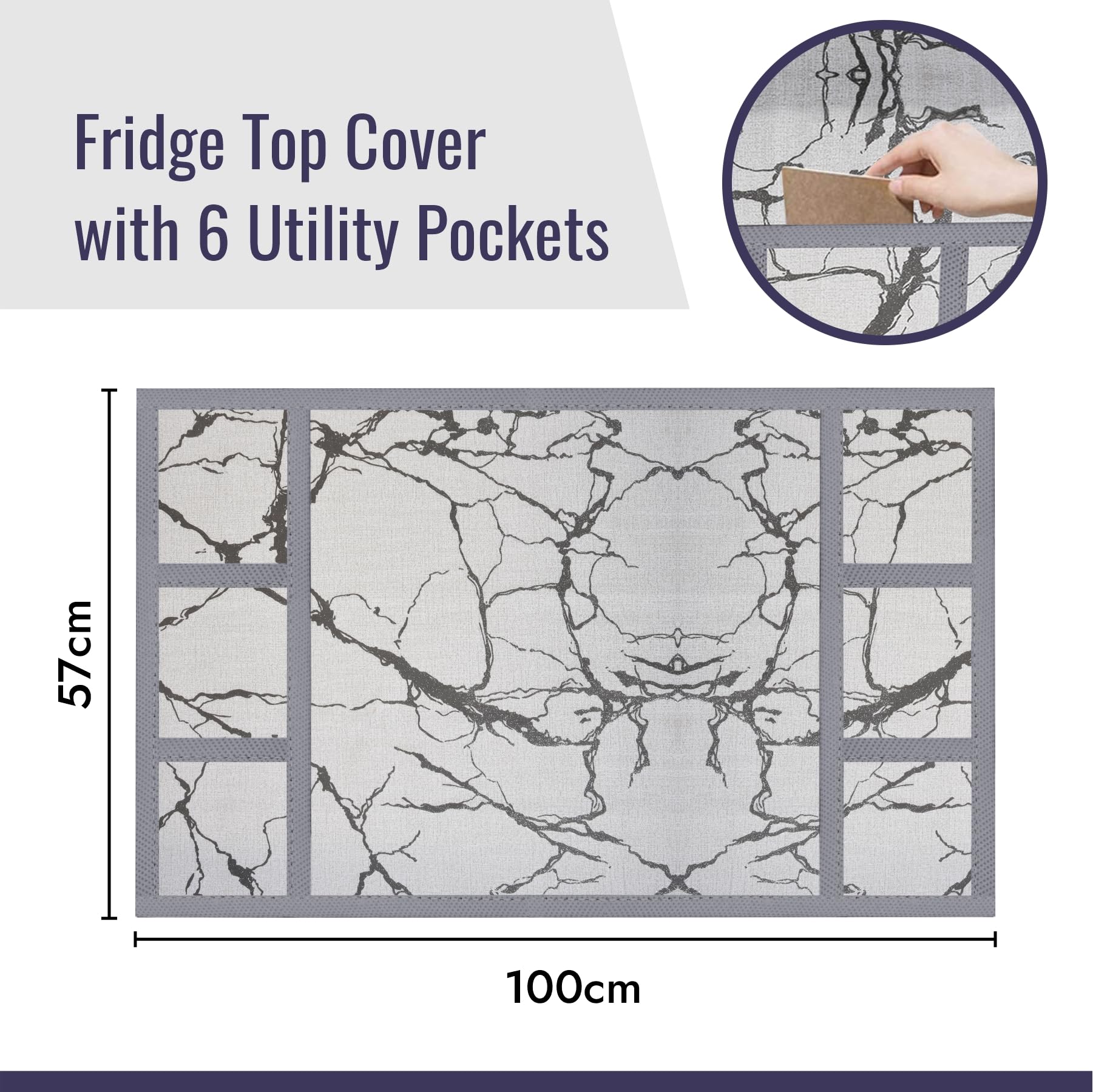 Kuber Industries fridge top cover - dust-proof kitchen accessory