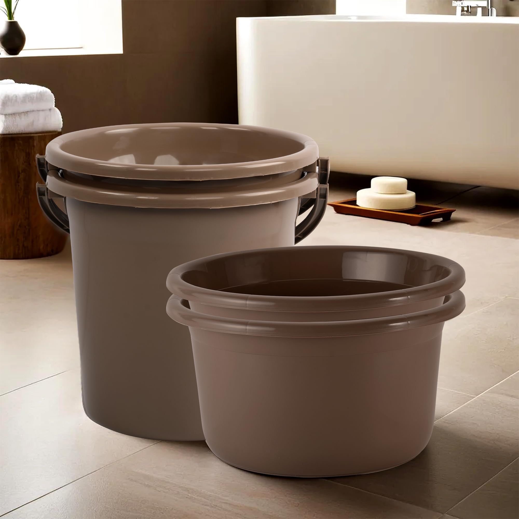 Kuber Industries bathroom bucket - space-saving design