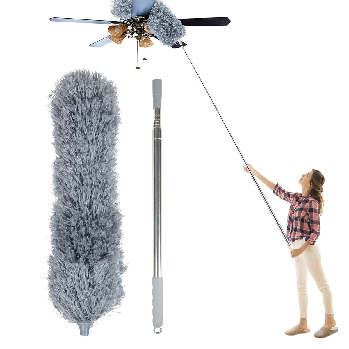 Kuber Industries Duster - Microfiber cleaning tool