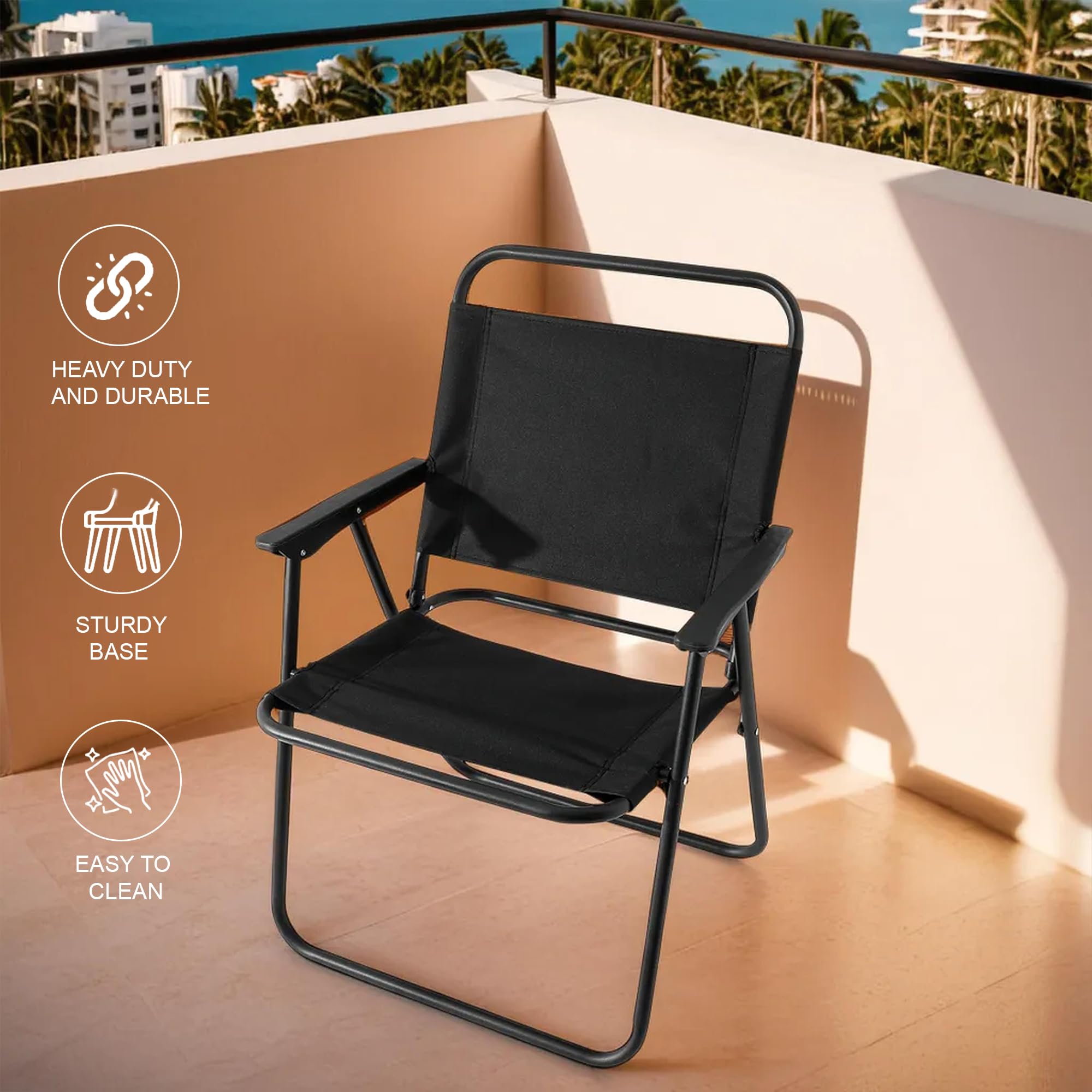 Homestic Portable & Foldable Chair for Travelling - Small Camping Clot ...