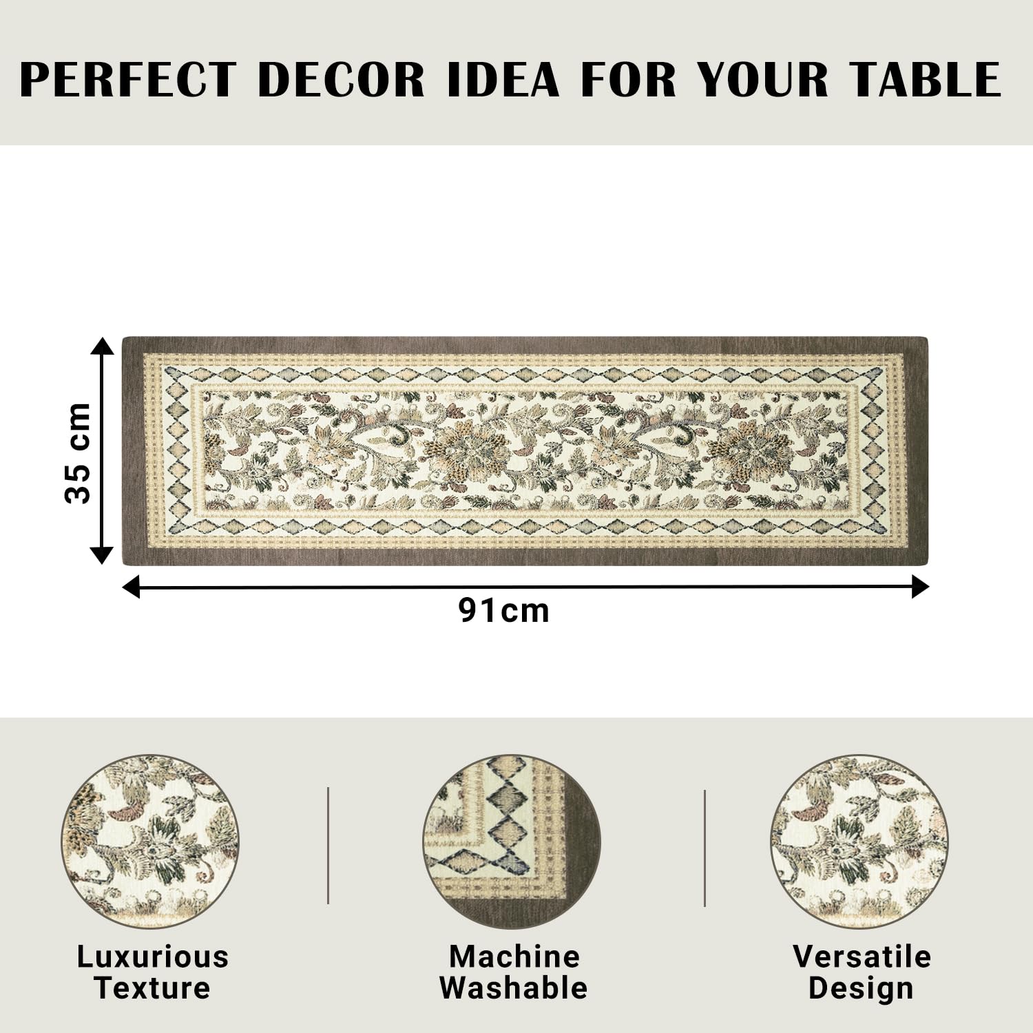 Kuber Industries table runner - Coffee table styling