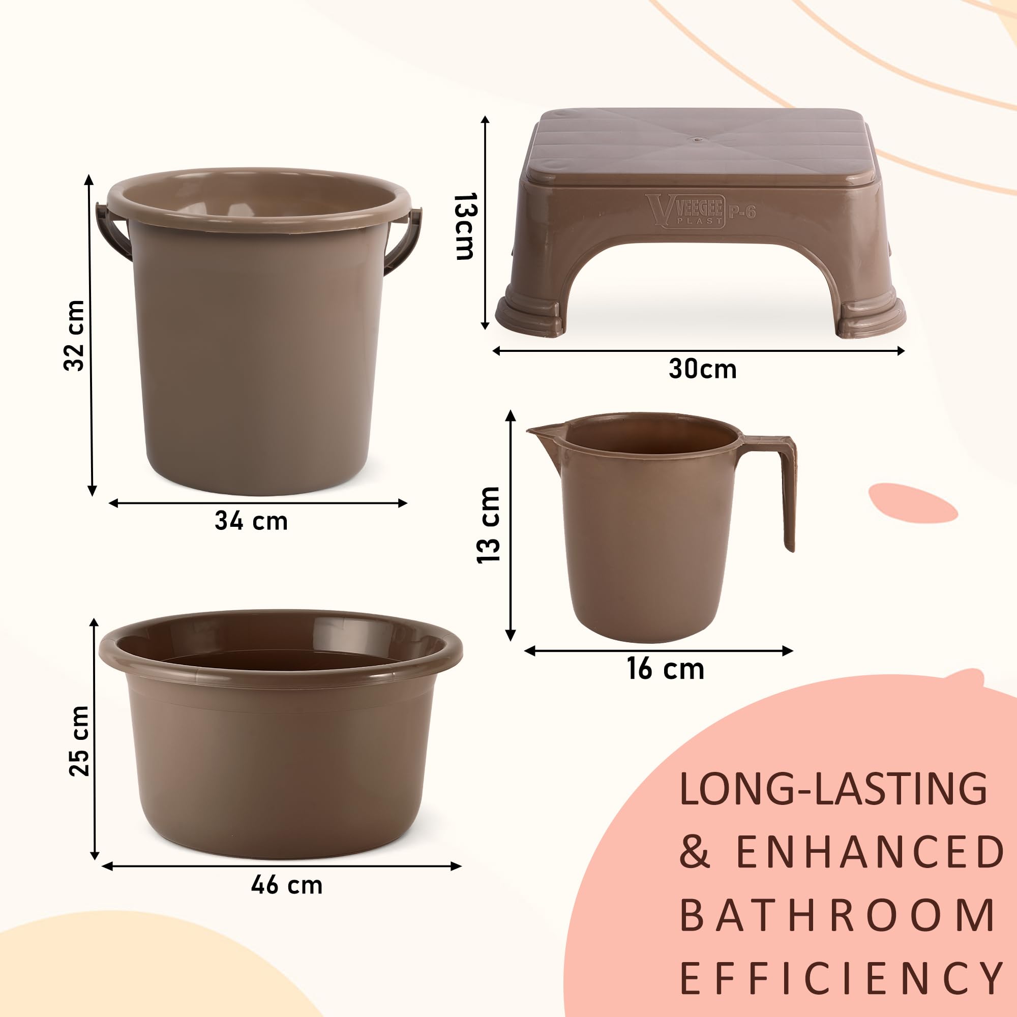 Kuber Industries 25 L bath tub - perfect for baby bathing