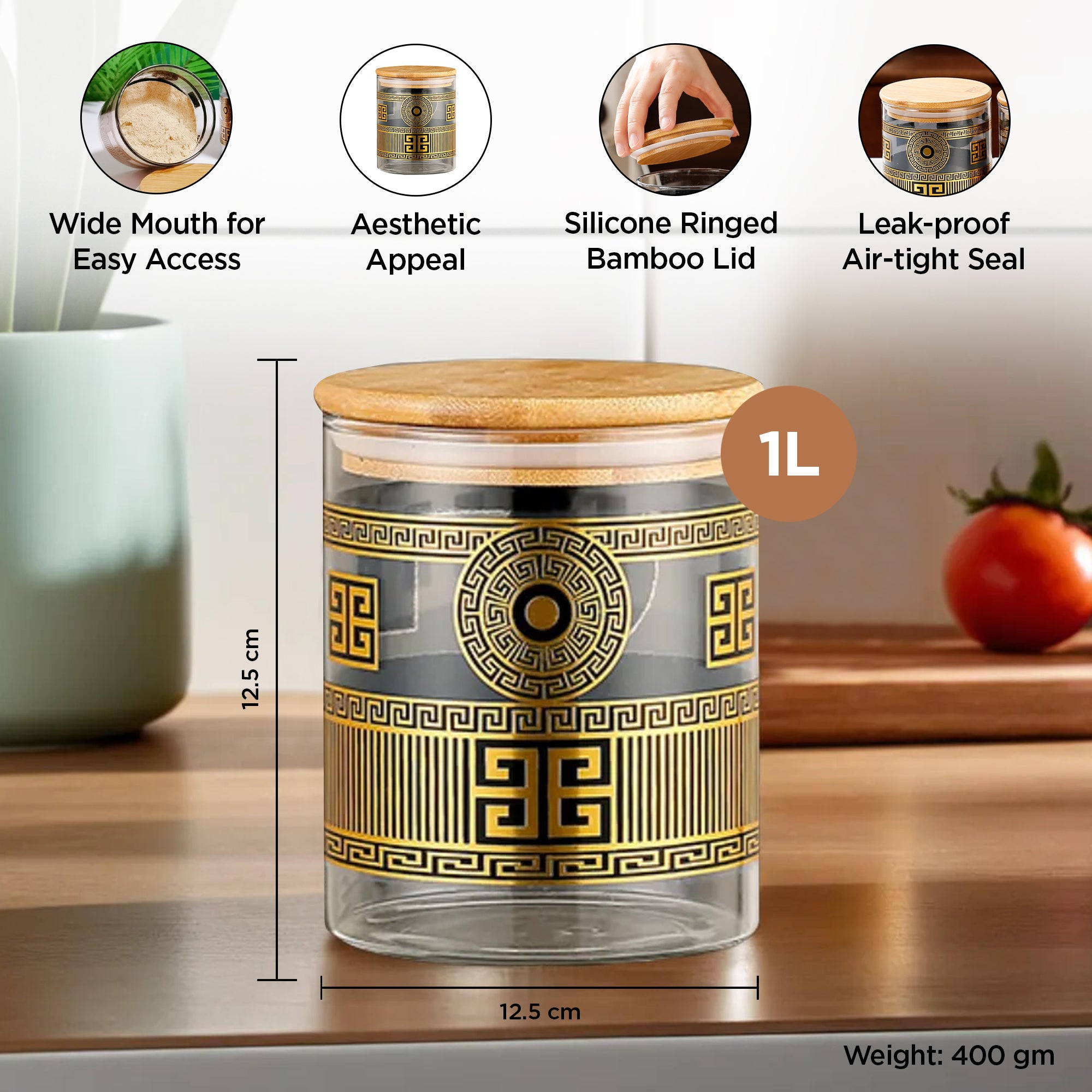 The Better Home multipurpose jars - Decorative kitchen storage