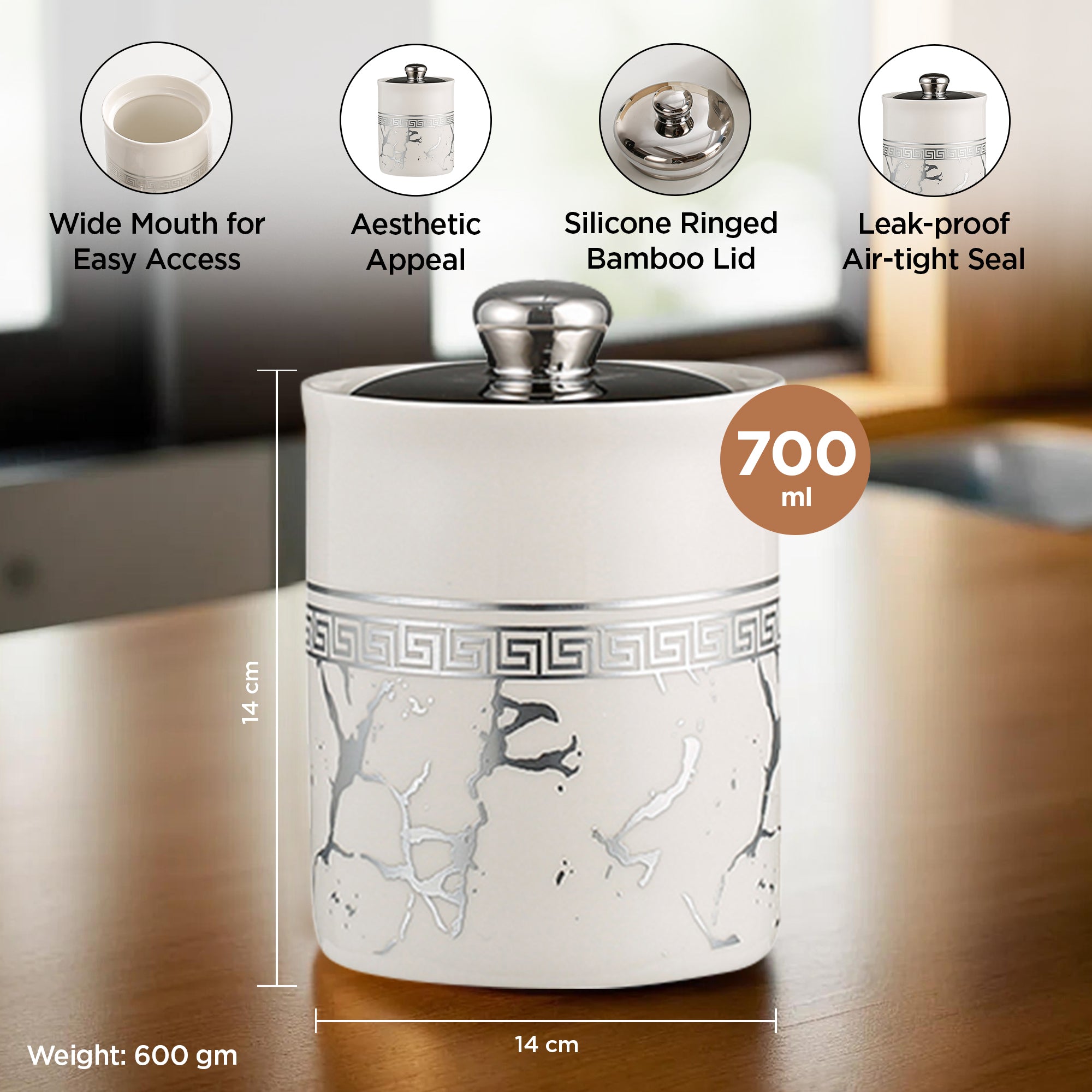 The Better Home Ceramic Jar - Elegant Kitchen Storage Solution