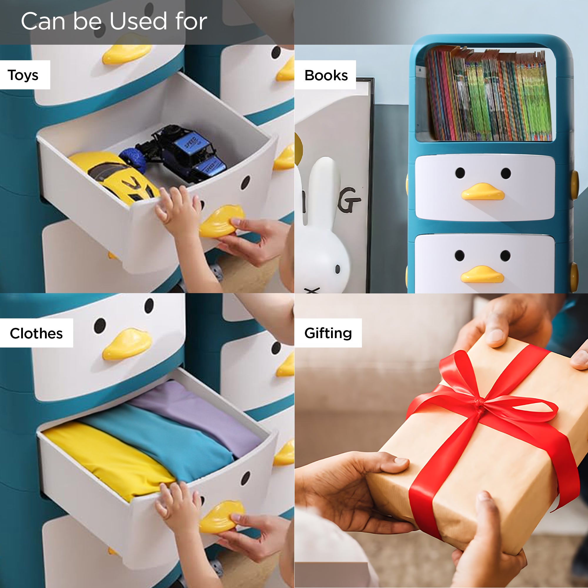 UMAI Kids Almirah - Durable polypropylene storage solution