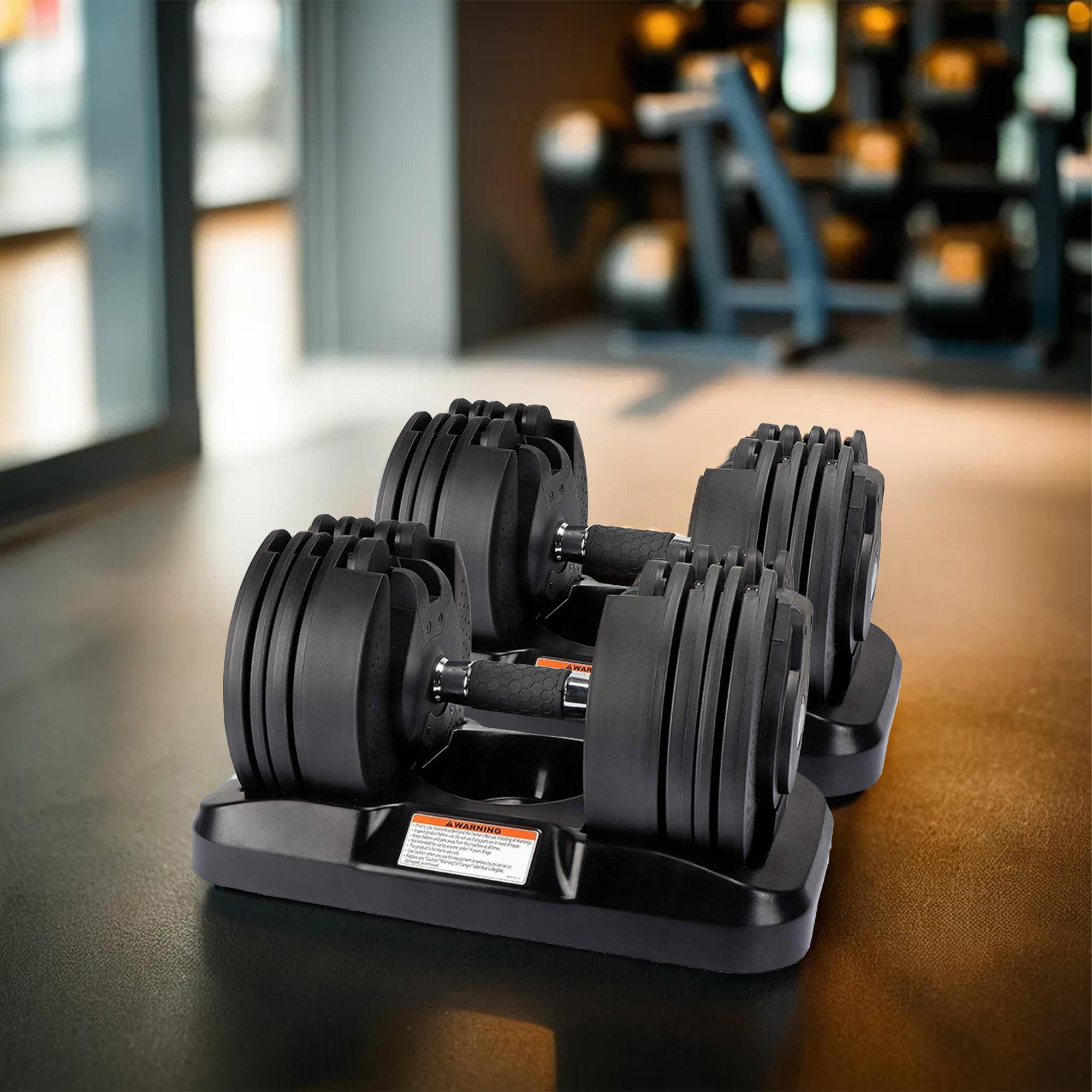 Reach Octane Adjustable Dumbbells Set of Kg-20 Kg) Home Gym Set Easy Multi-Weight Adjustment with Twist Lock Dumbbell Gym Accessories for