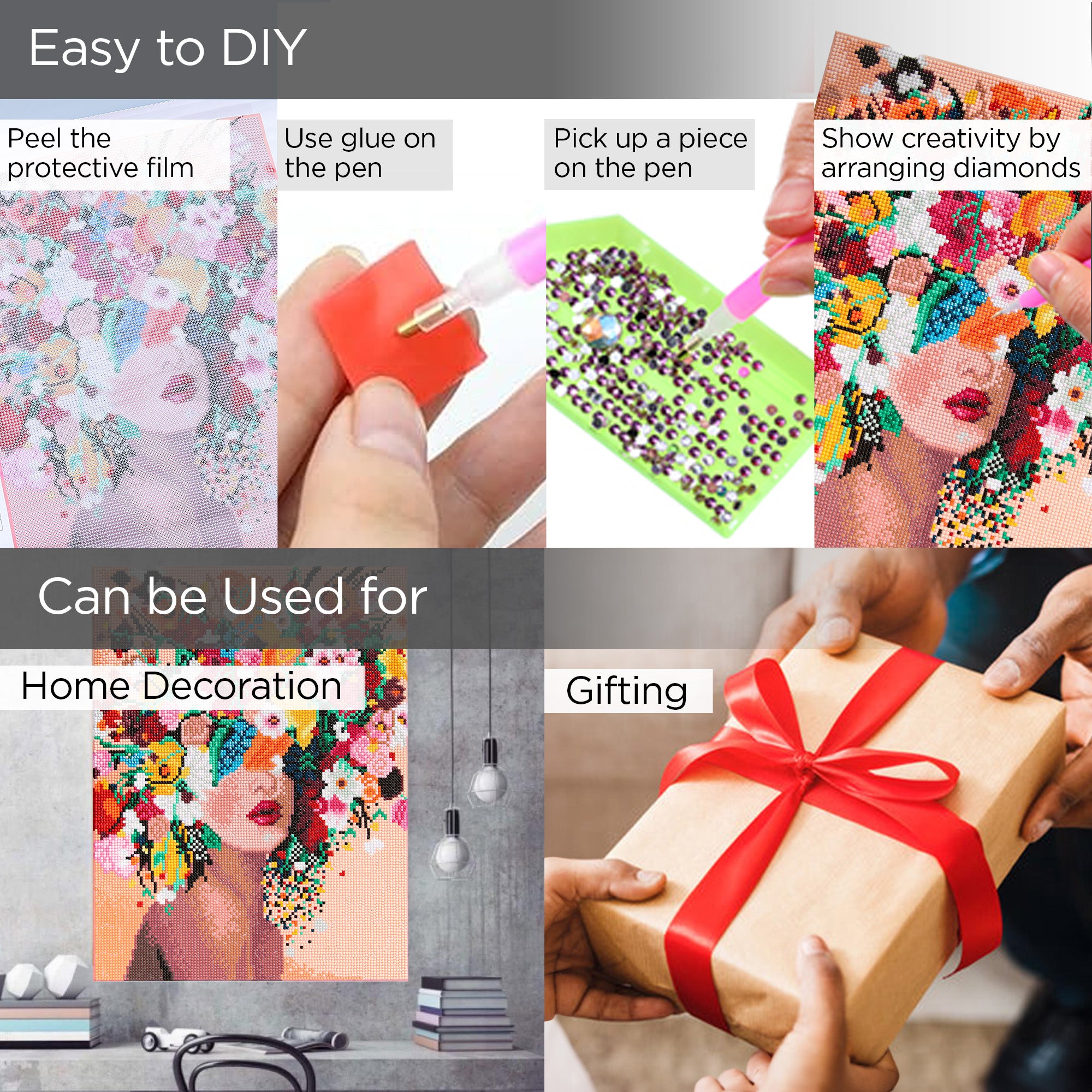 UMAI diamond painting kit - engaging birthday gift