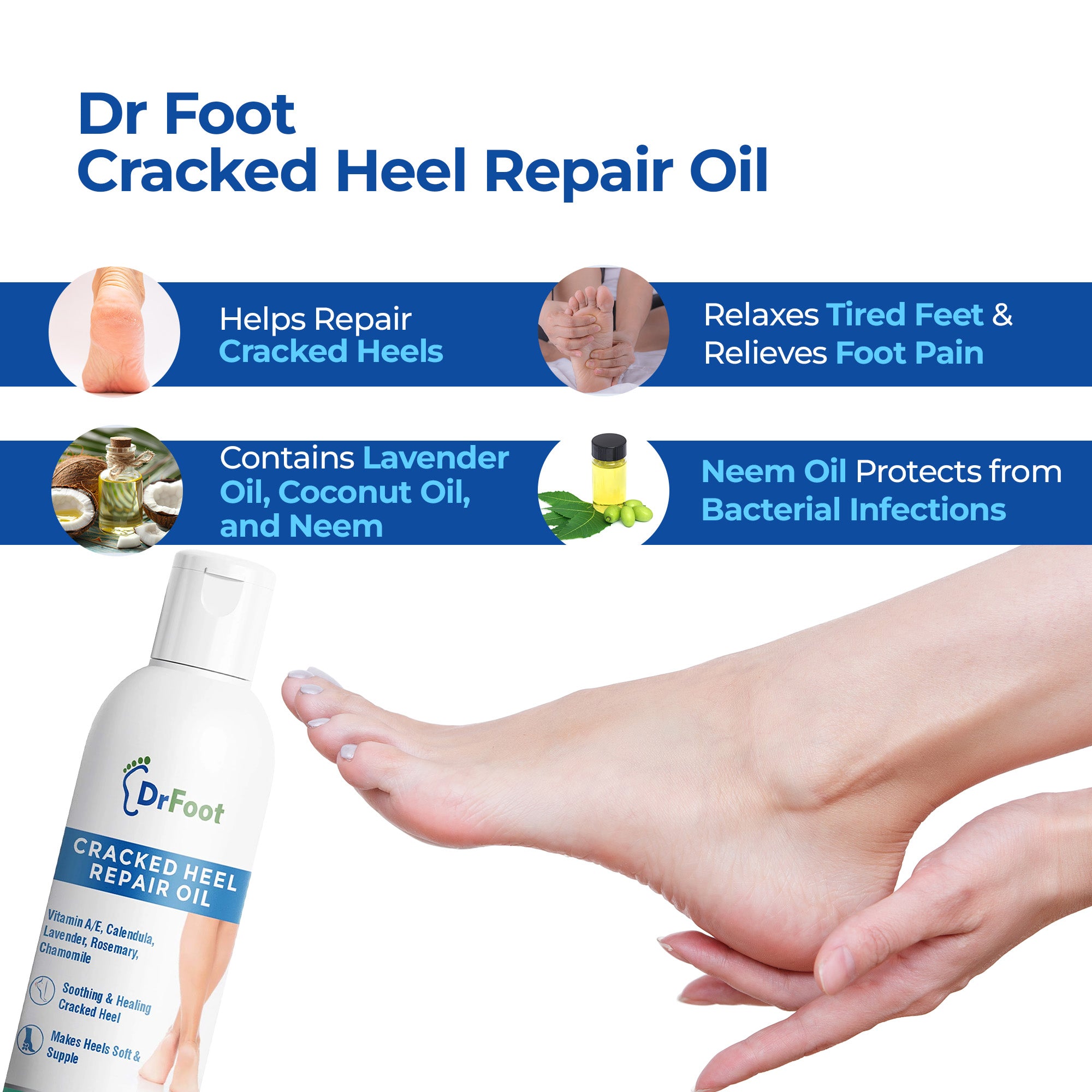 Dr Foot Lavender Oil - Aromatherapy foot massage