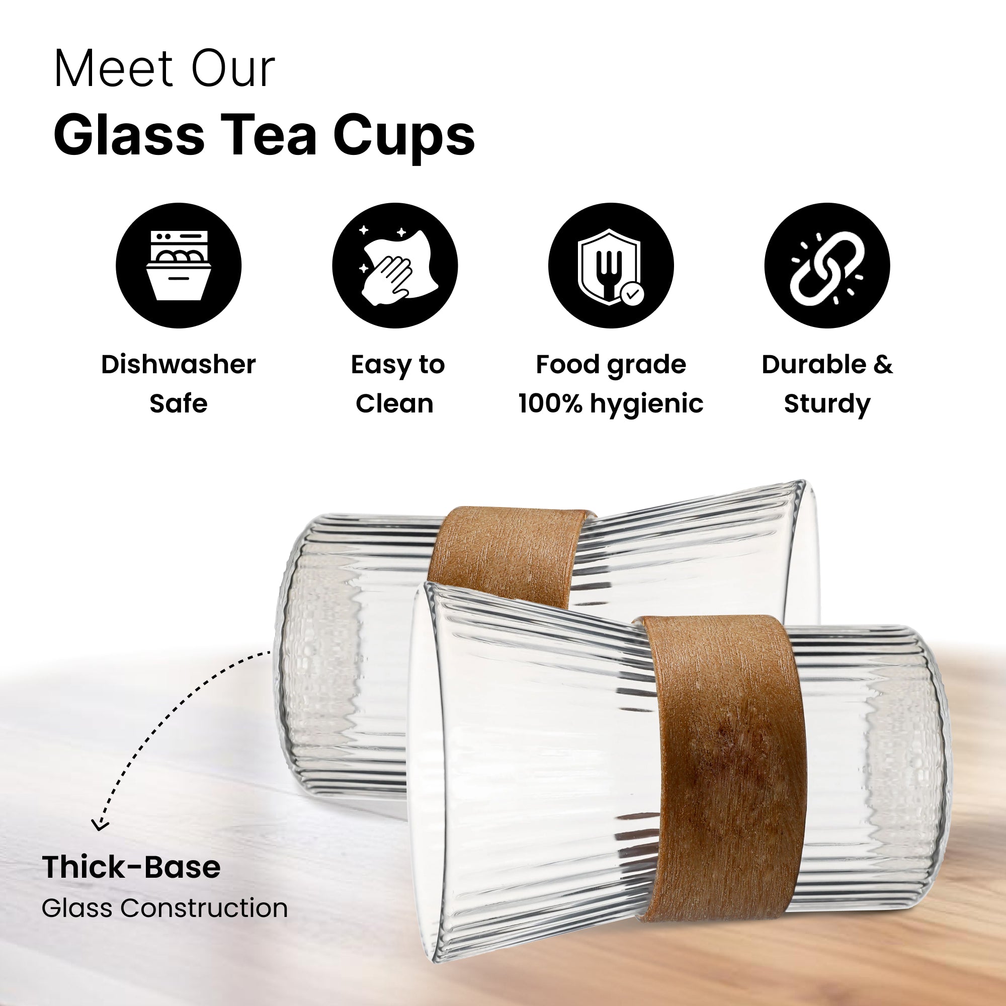 UMAI glass cups set - perfect for gatherings