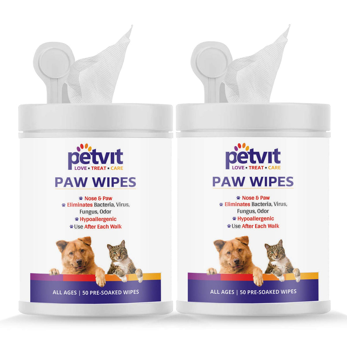 Petvit cleansing wipes - Convenient for pet owners