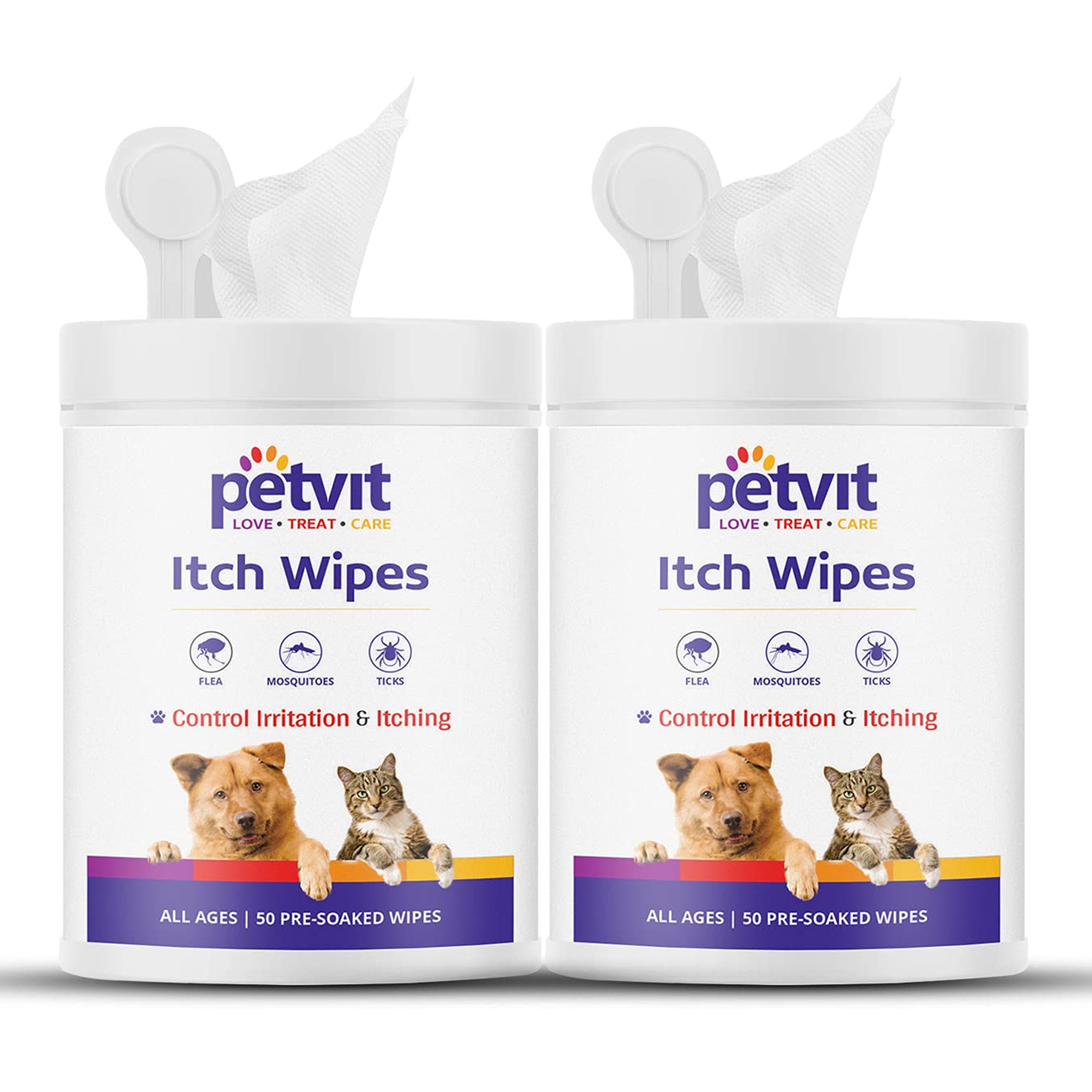 Petvit Anti Itch Pet Wipes - Daily grooming essential