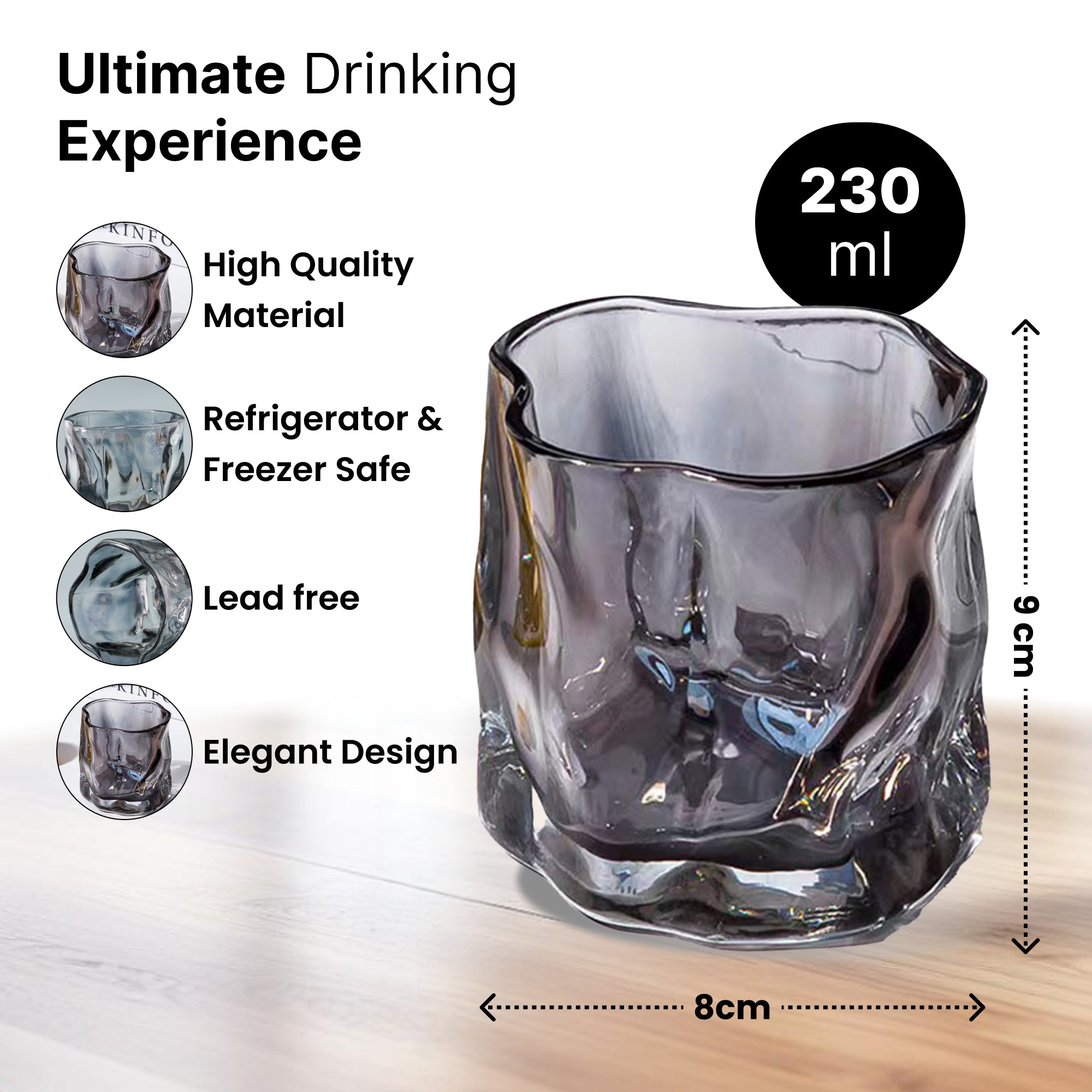 The Better Home whiskey glasses - colorful for gatherings