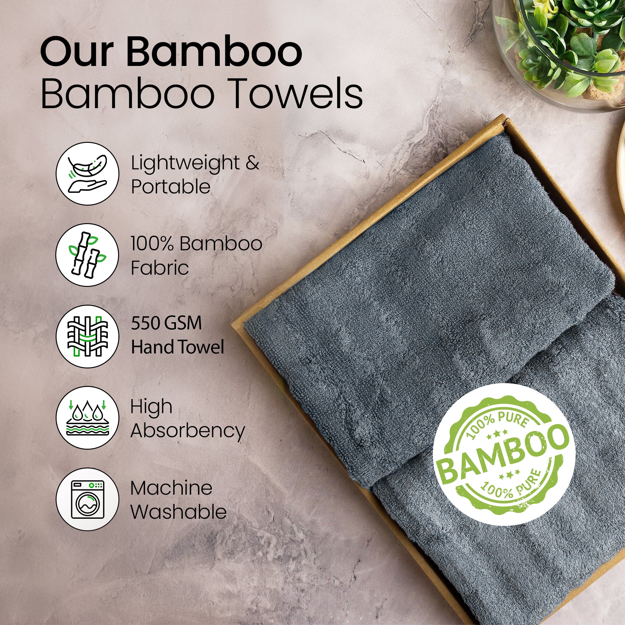 Mush hand towels - Home bathroom towels