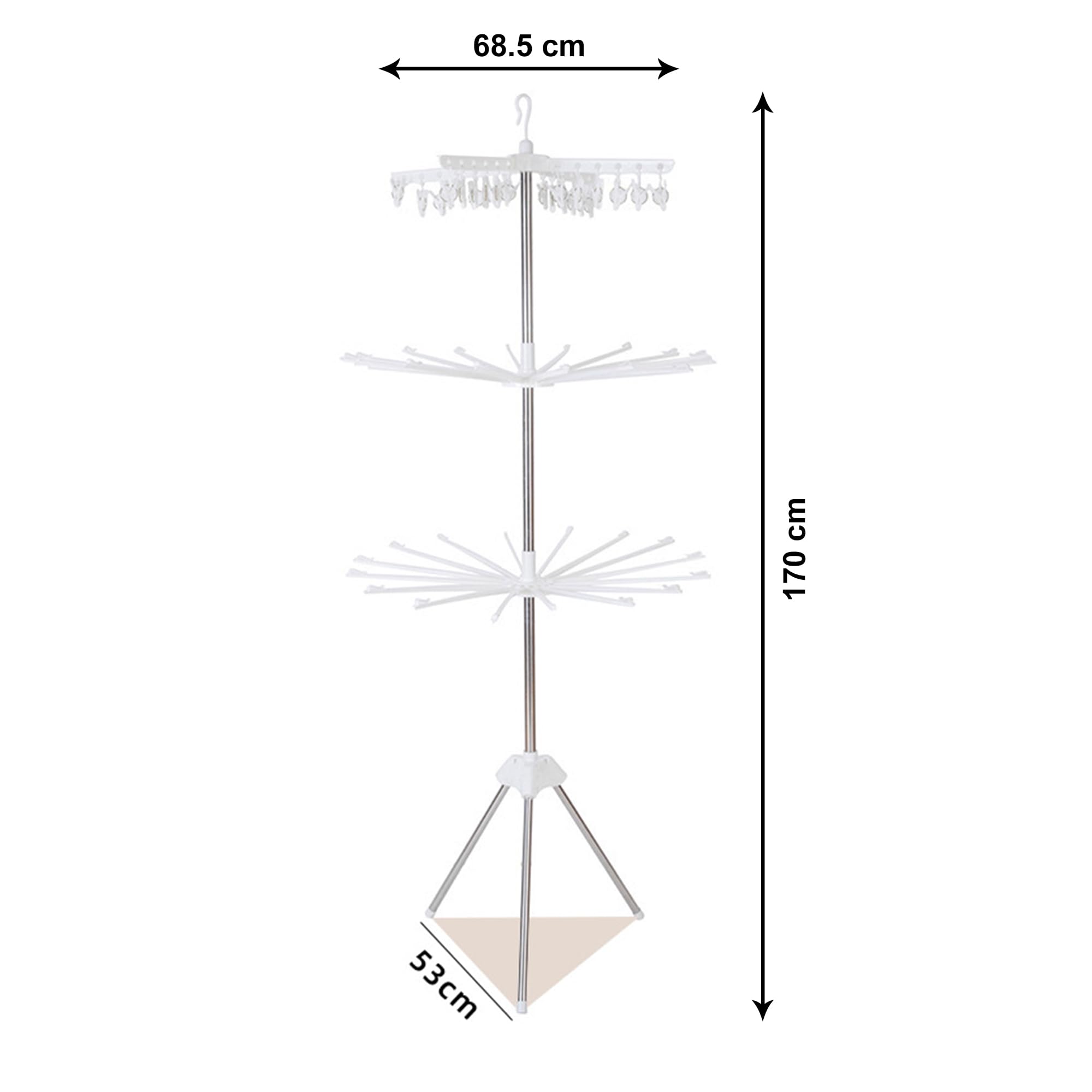 Kuber Industries stainless steel drying rack - outdoor use