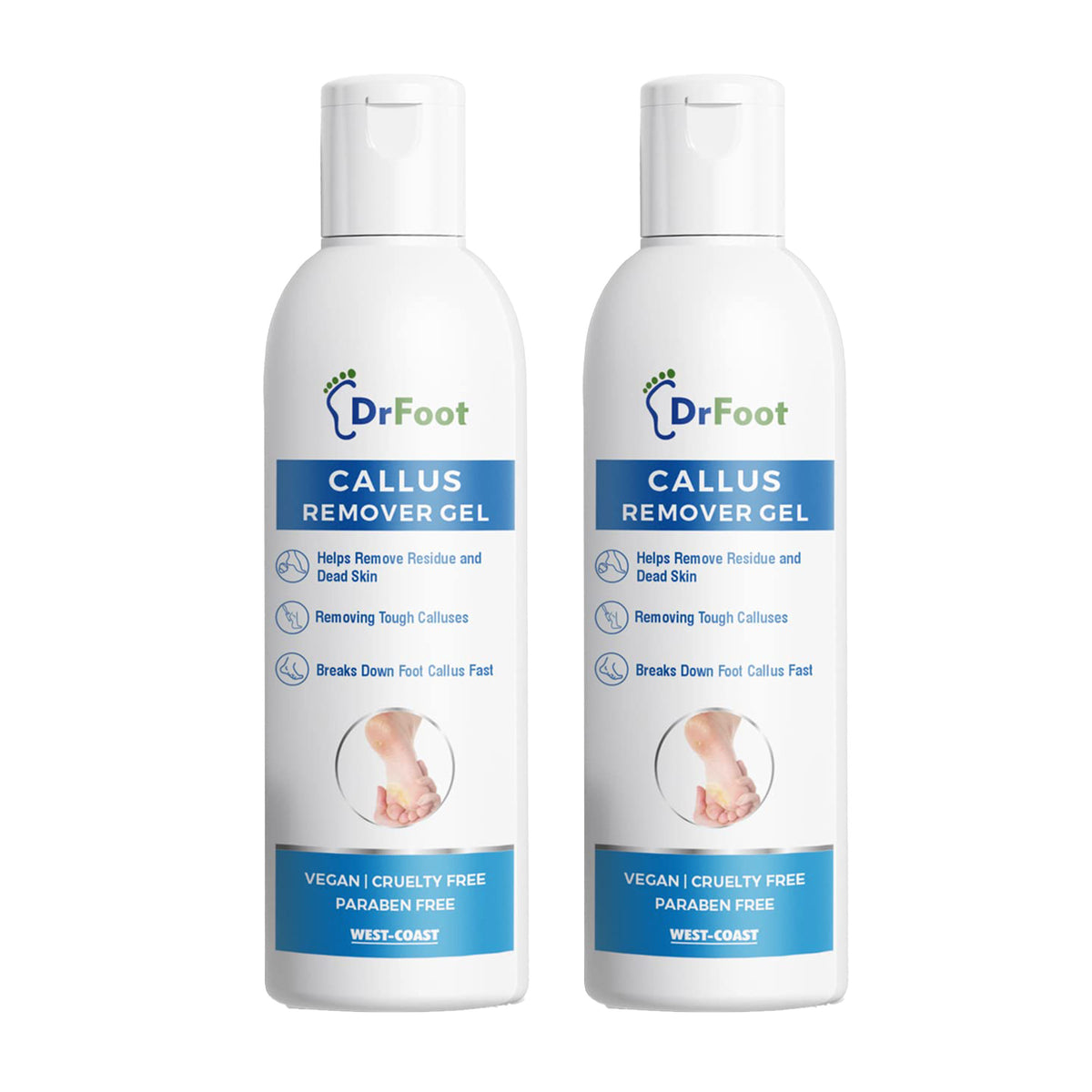 Dr Foot Callus Remover Gel - natural ingredients for foot health