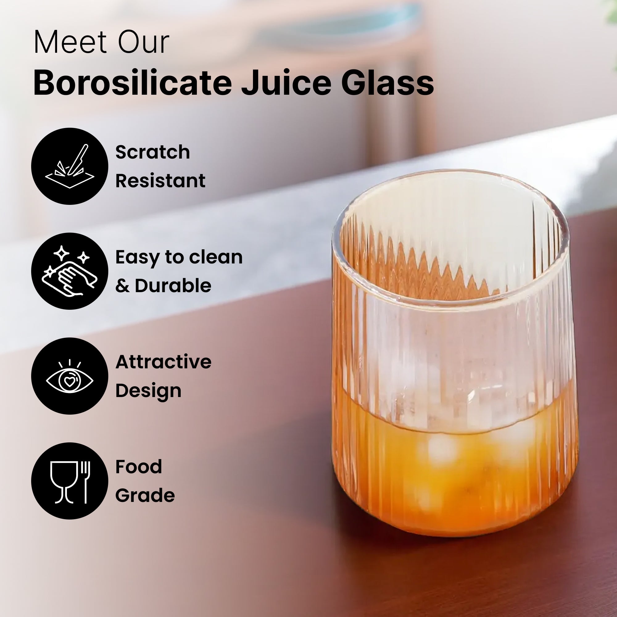 UMAI borosilicate coffee cup - versatile glass for smoothies