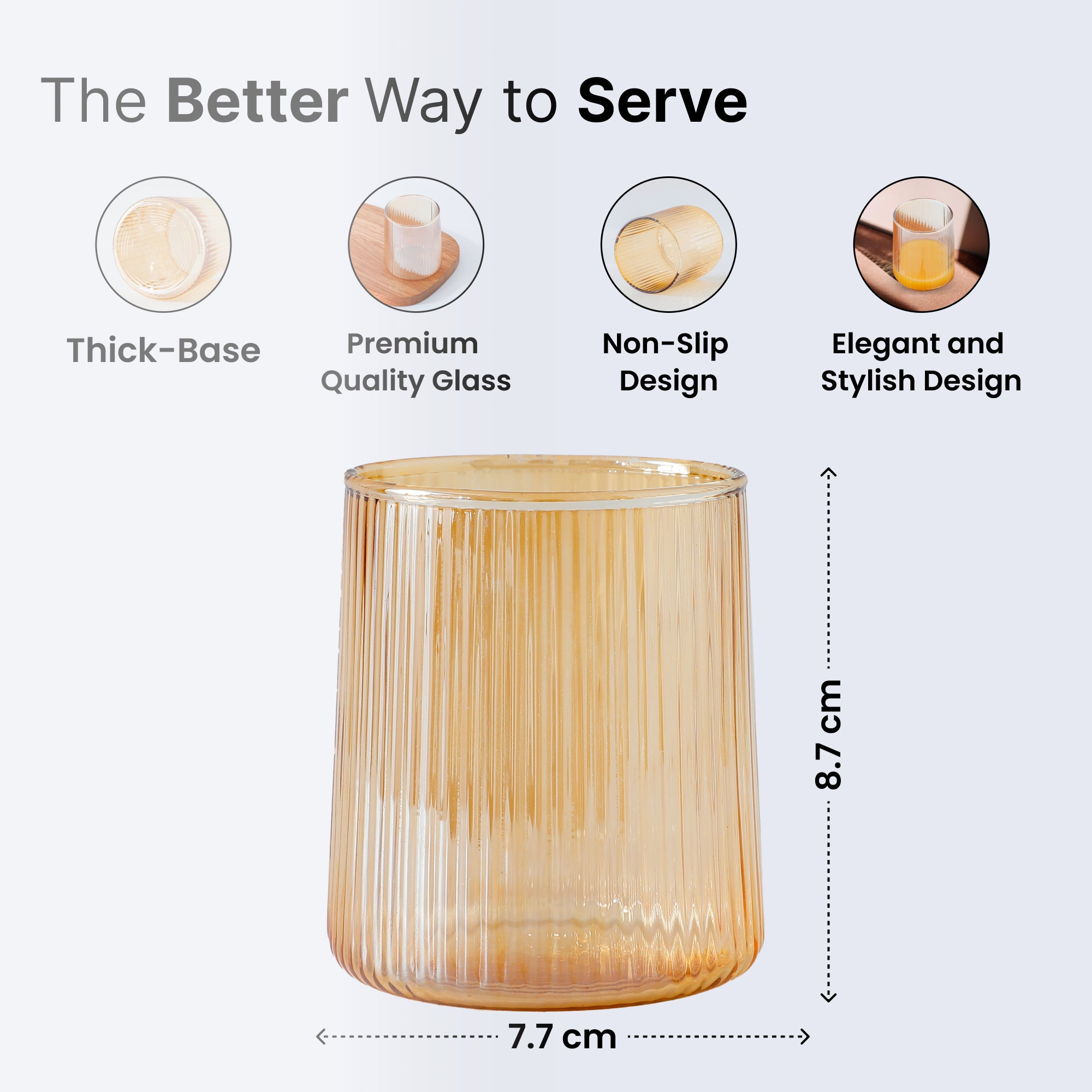 UMAI borosilicate coffee cup - chic party drinkware