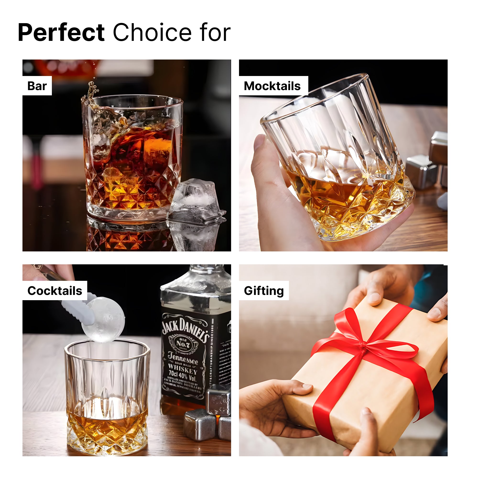 The Better Home whiskey glasses - stylish design